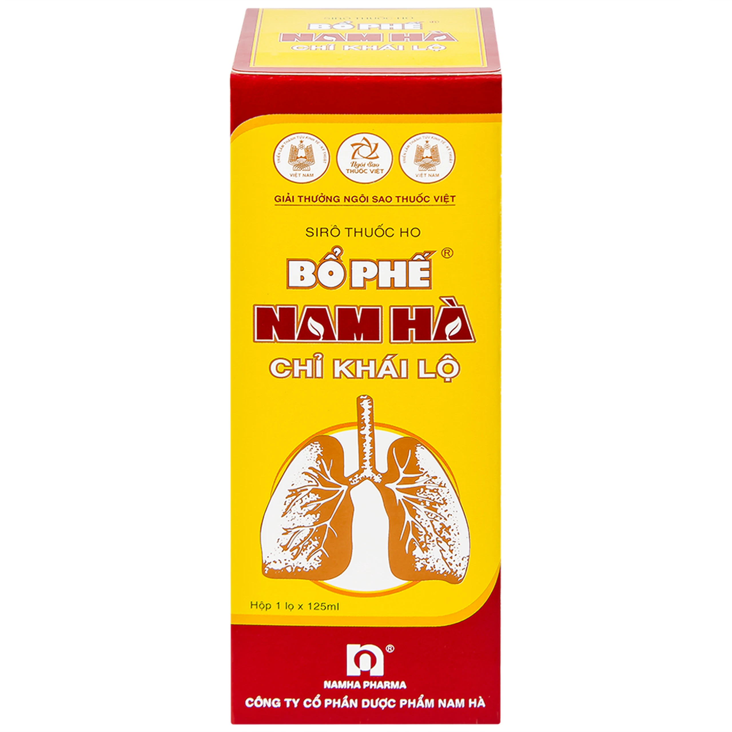Siro ho bổ phế Nam Hà Chỉ Khái Lộ điều trị ho cảm mạo, ho gió, ho khan (125ml)