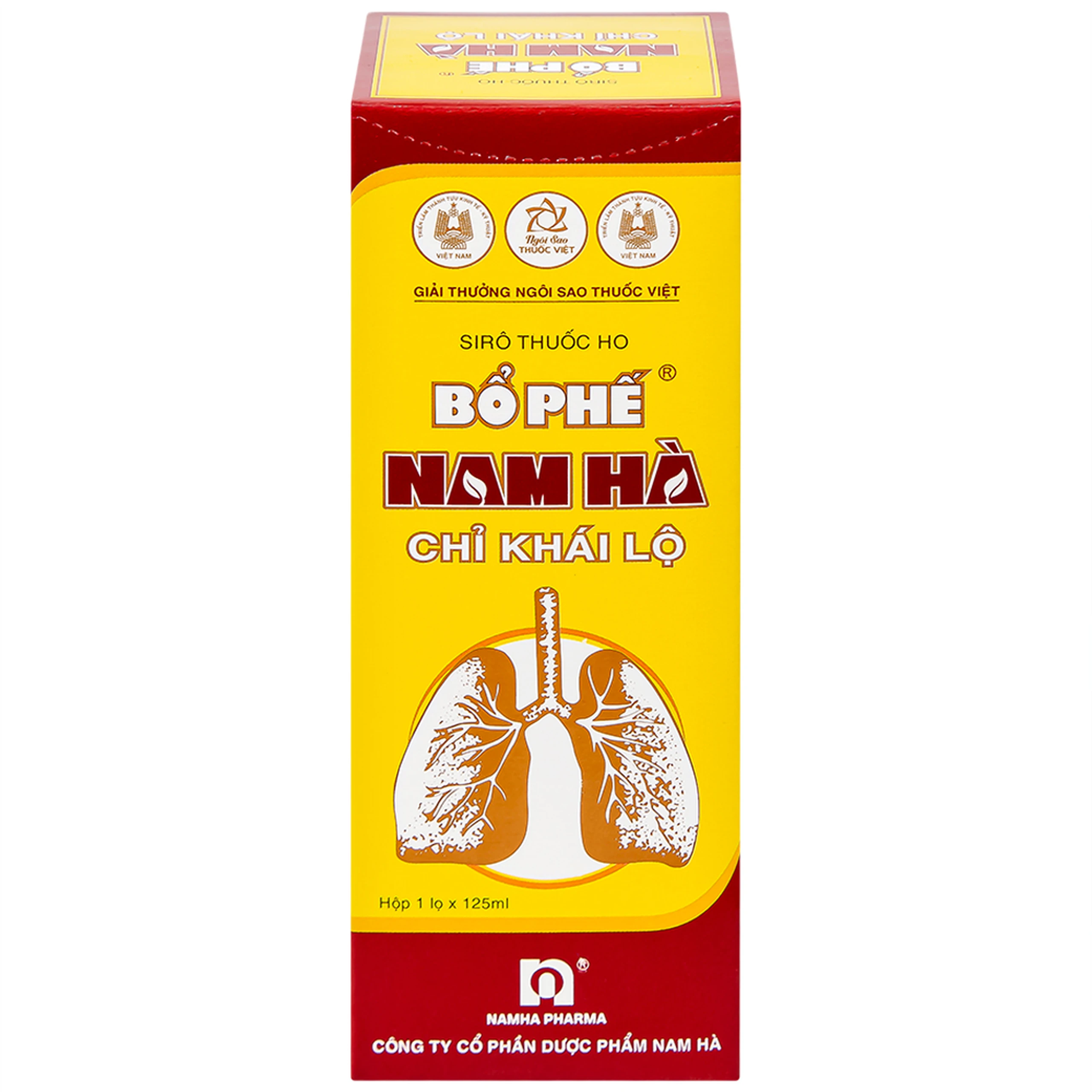 Siro ho bổ phế Nam Hà Chỉ Khái Lộ điều trị ho cảm mạo, ho gió, ho khan (125ml)