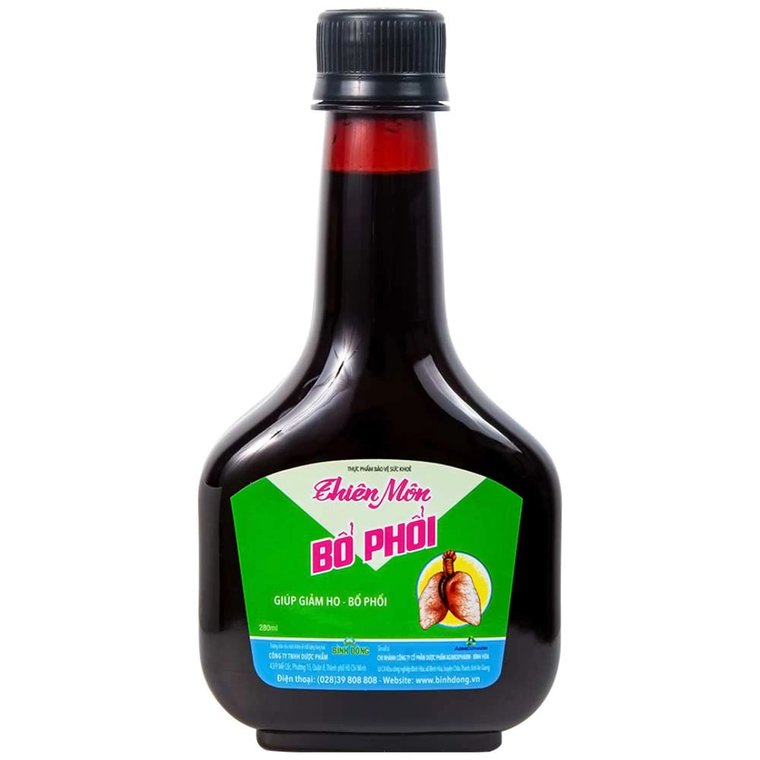 Hỗ trợ giảm ho Thiên Môn Bổ Phổi Bình Đông (280ml)