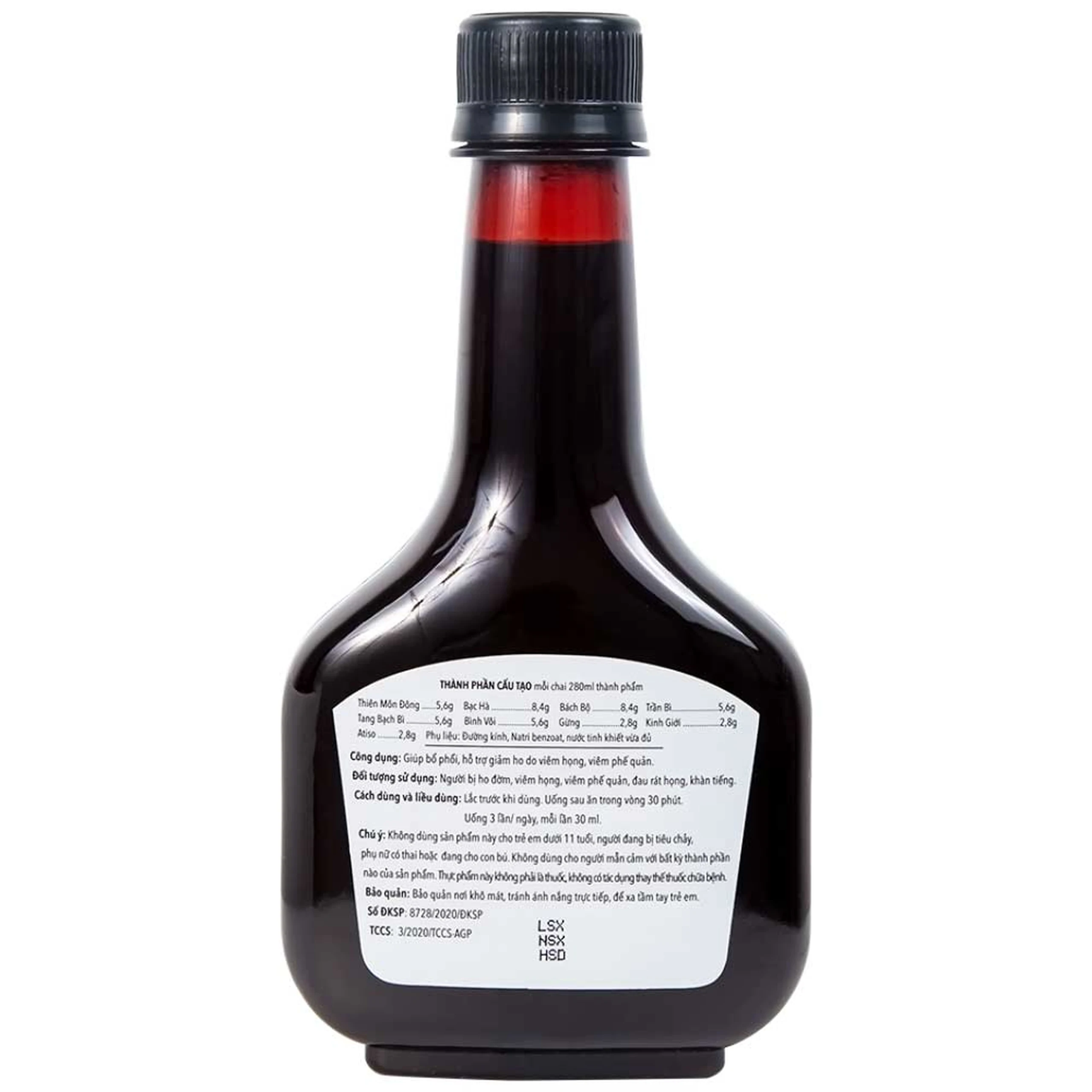 Hỗ trợ giảm ho Thiên Môn Bổ Phổi Bình Đông (280ml)