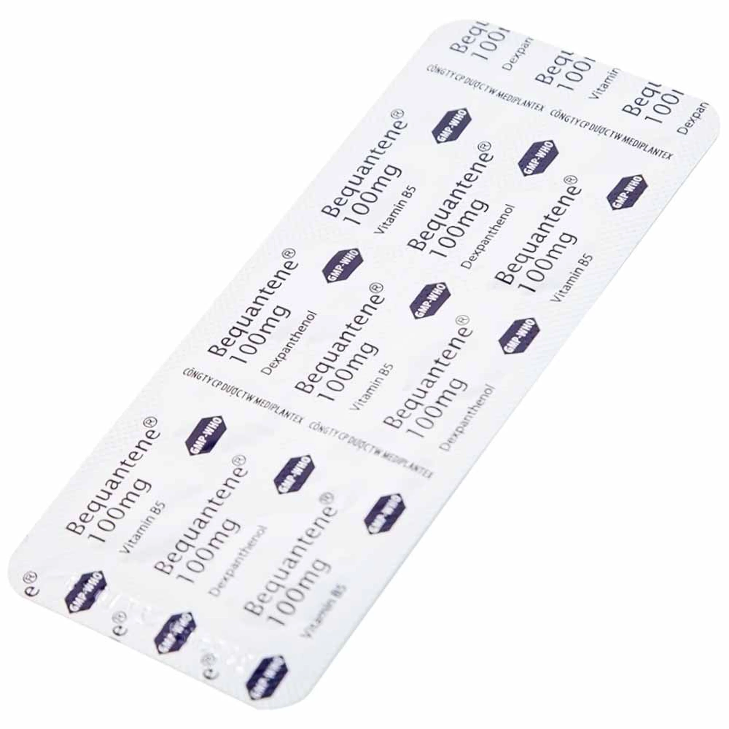 Thuốc Bequantene 100mg Mediplantex điều trị chứng rụng tóc lan tỏa (2 vỉ x 10 viên)