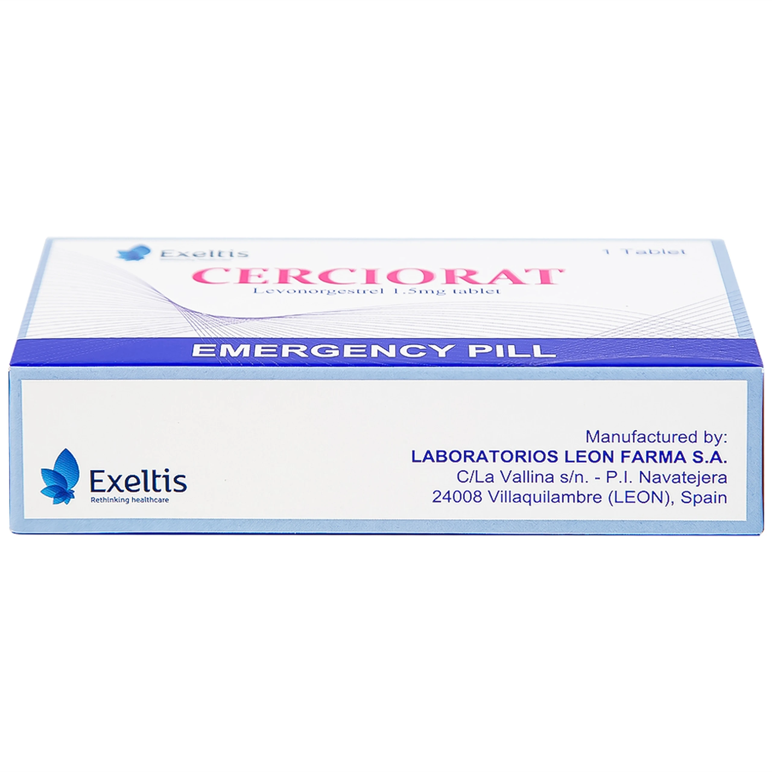 Thuốc tránh thai khẩn cấp Cerciorat 1.5mg Exeltis (1 viên)