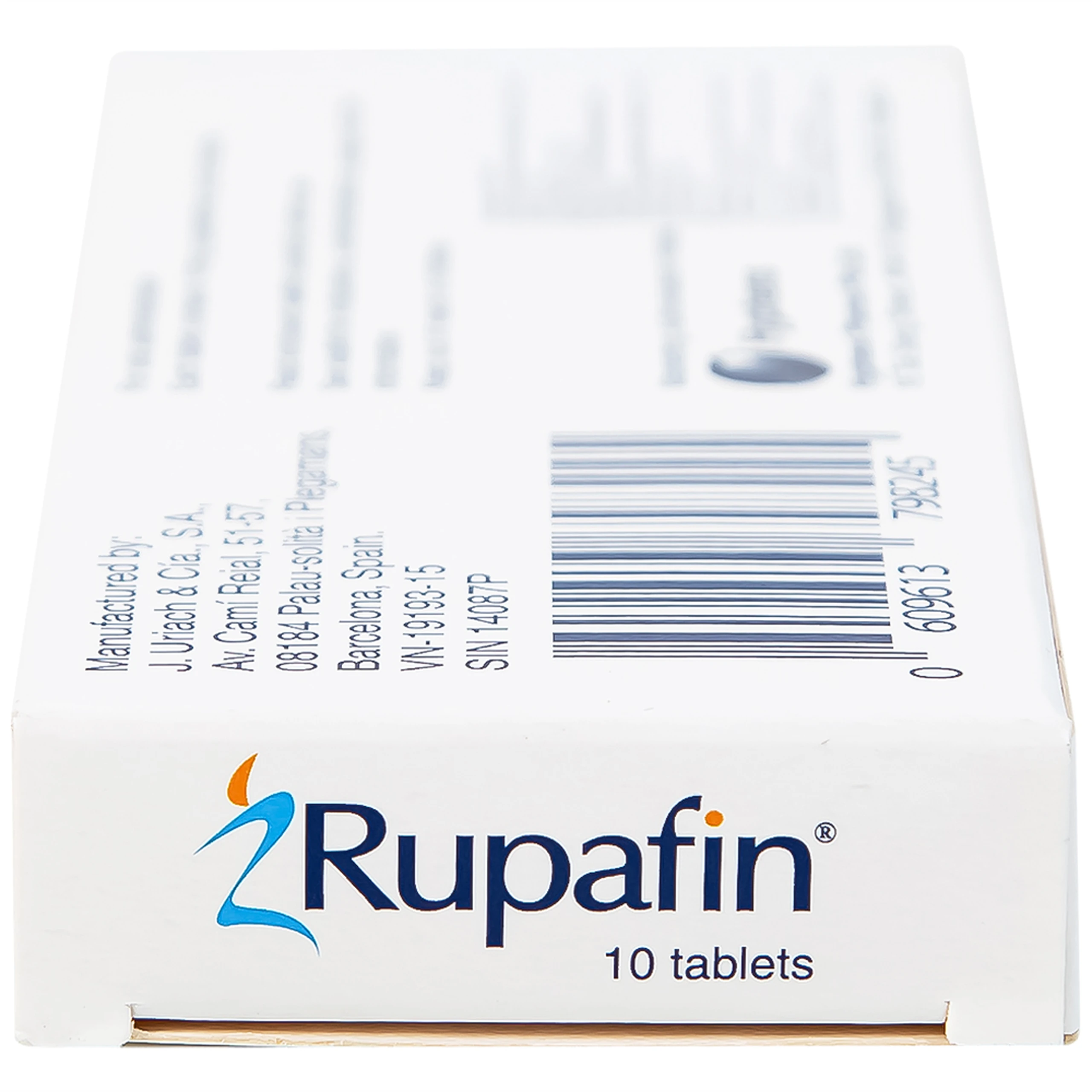 Thuốc Rupafin 10mg Hyphens điều trị viêm mũi dị ứng, nổi mày đay (1 vỉ x 10 viên)