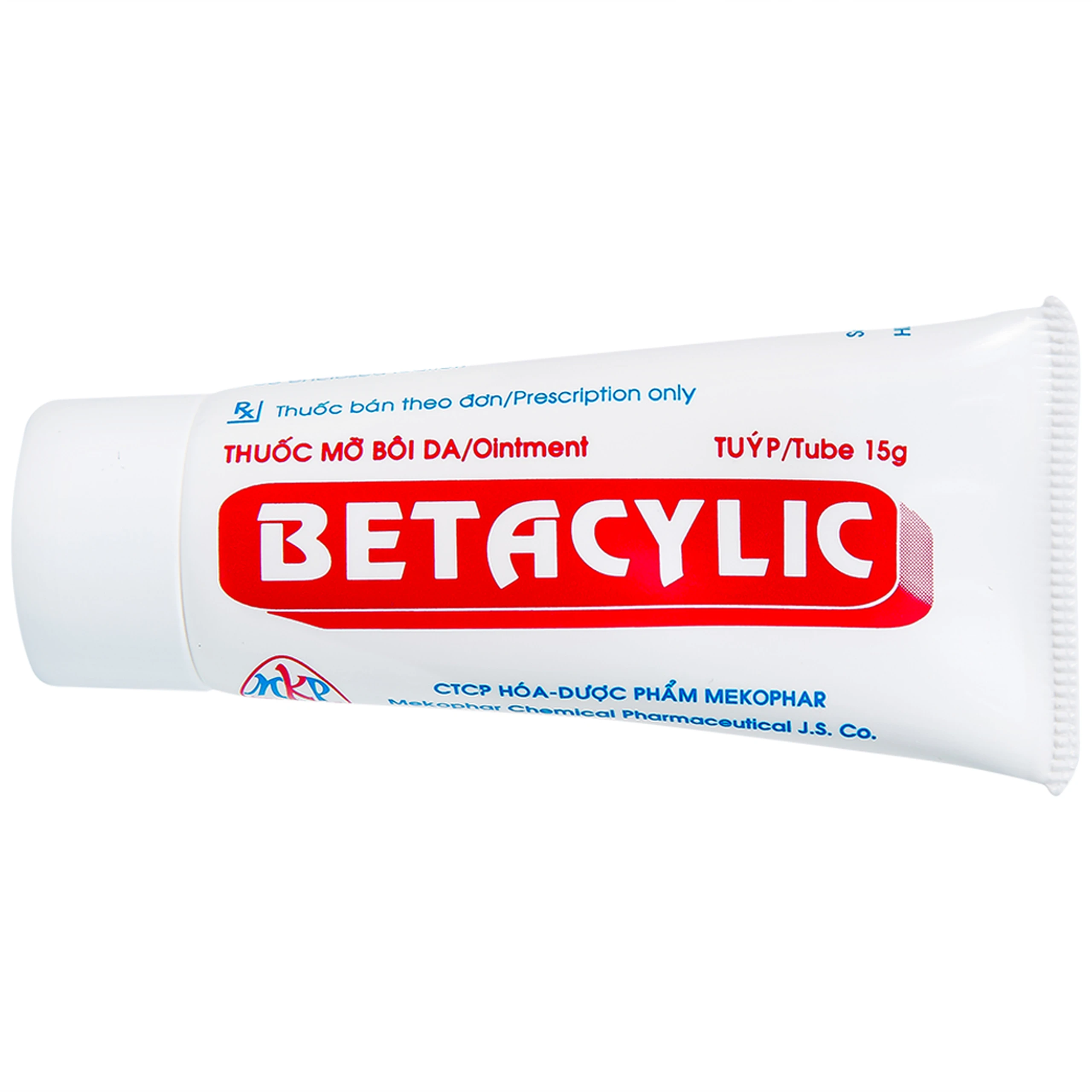 Thuốc mỡ bôi da Betacylic Mekophar điều trị bệnh vẩy nến, vảy da dầu (15g)