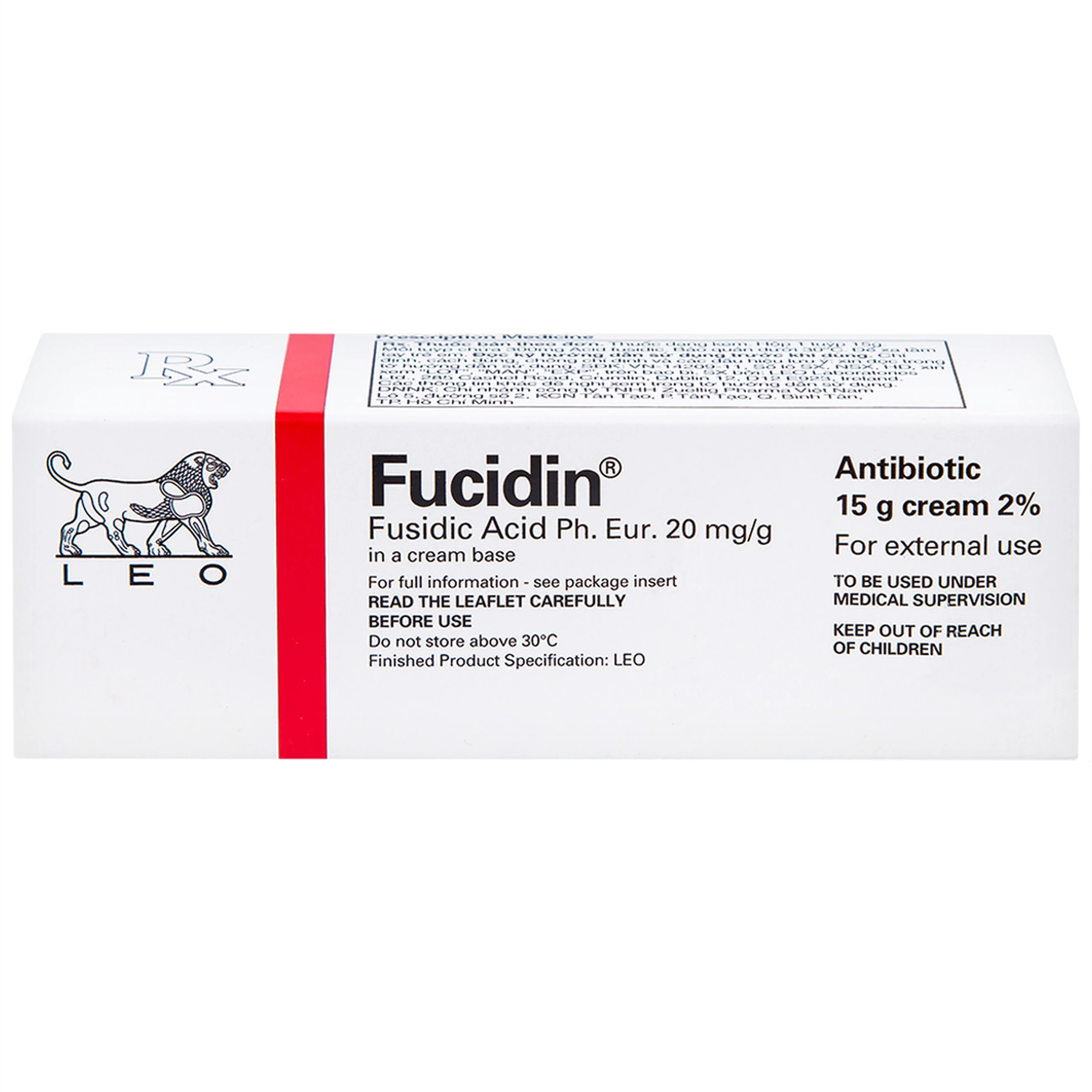 Kem Fucidin LEO điều trị nhiễm khuẩn (15g)