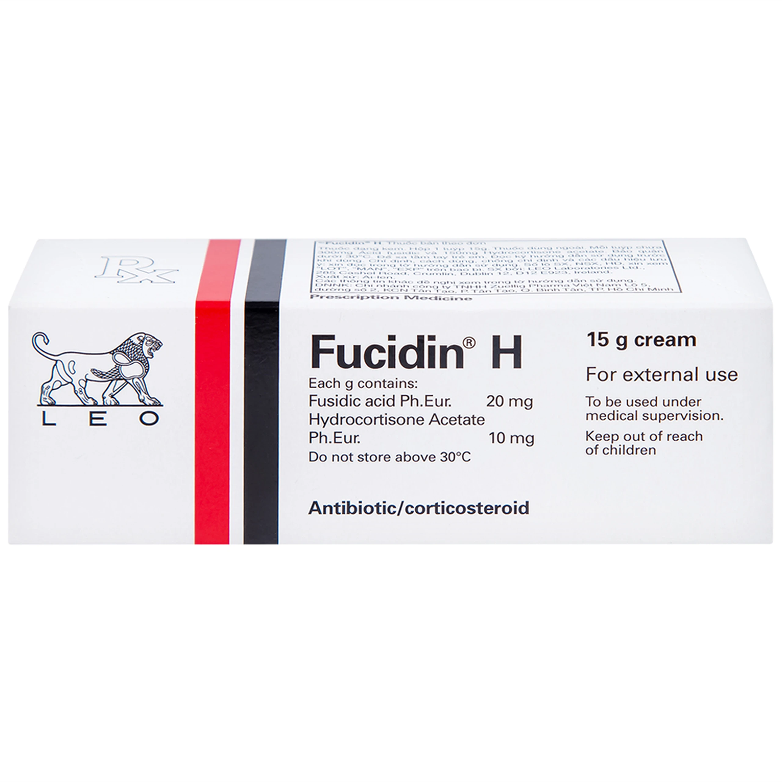 Kem Fucidin H LEO điều trị viêm da (15g)