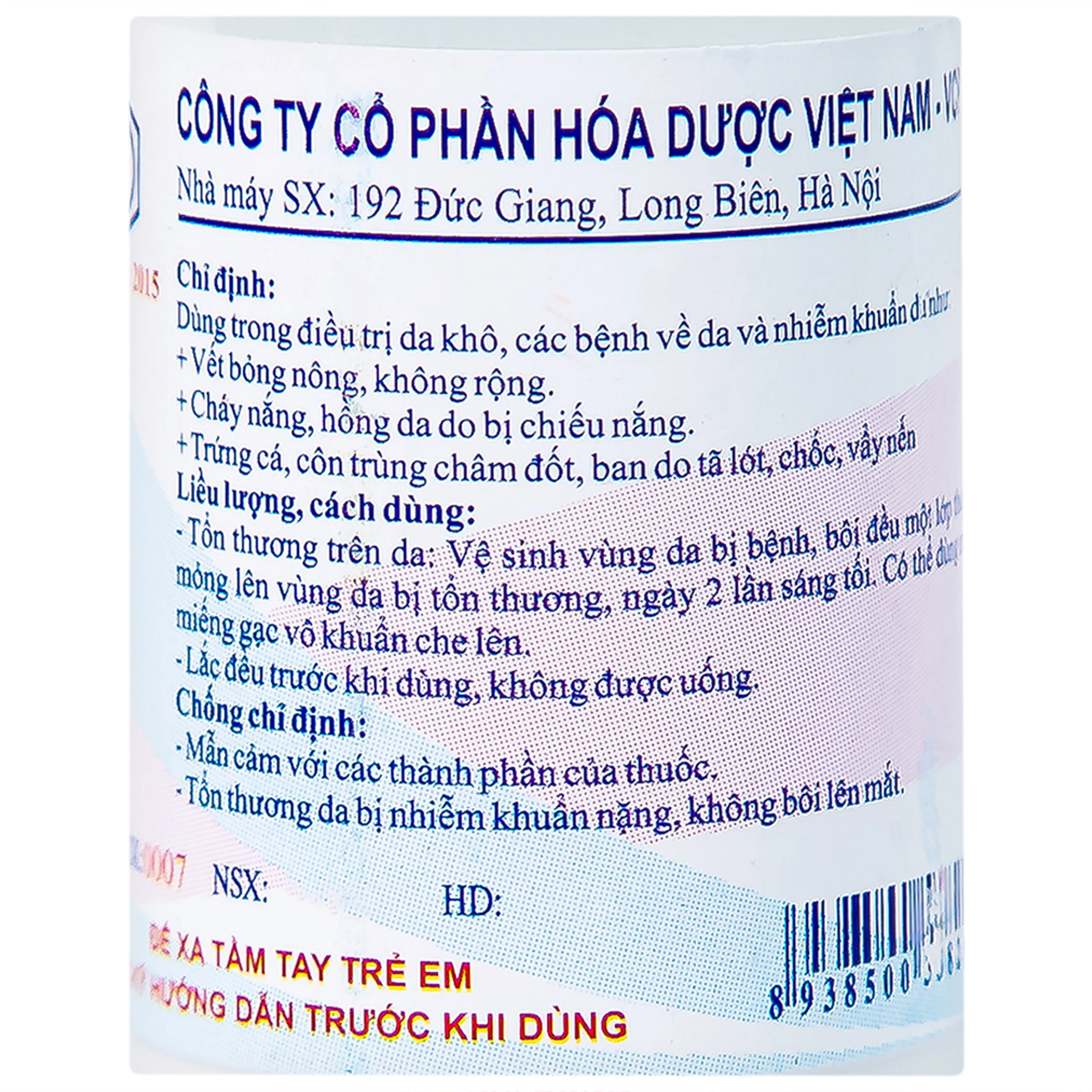 Thuốc Hồ Nước điều trị da khô, các bệnh về da (20g)
