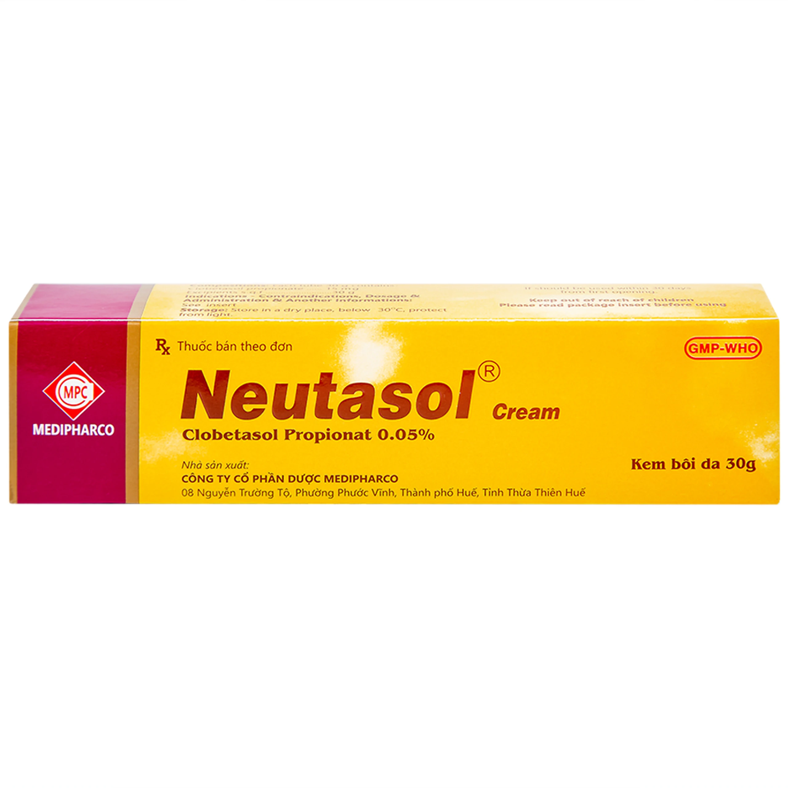 Kem bôi da Neutasol Medipharco điều trị chàm, liken, vảy nến, lupus ban đỏ (30g)