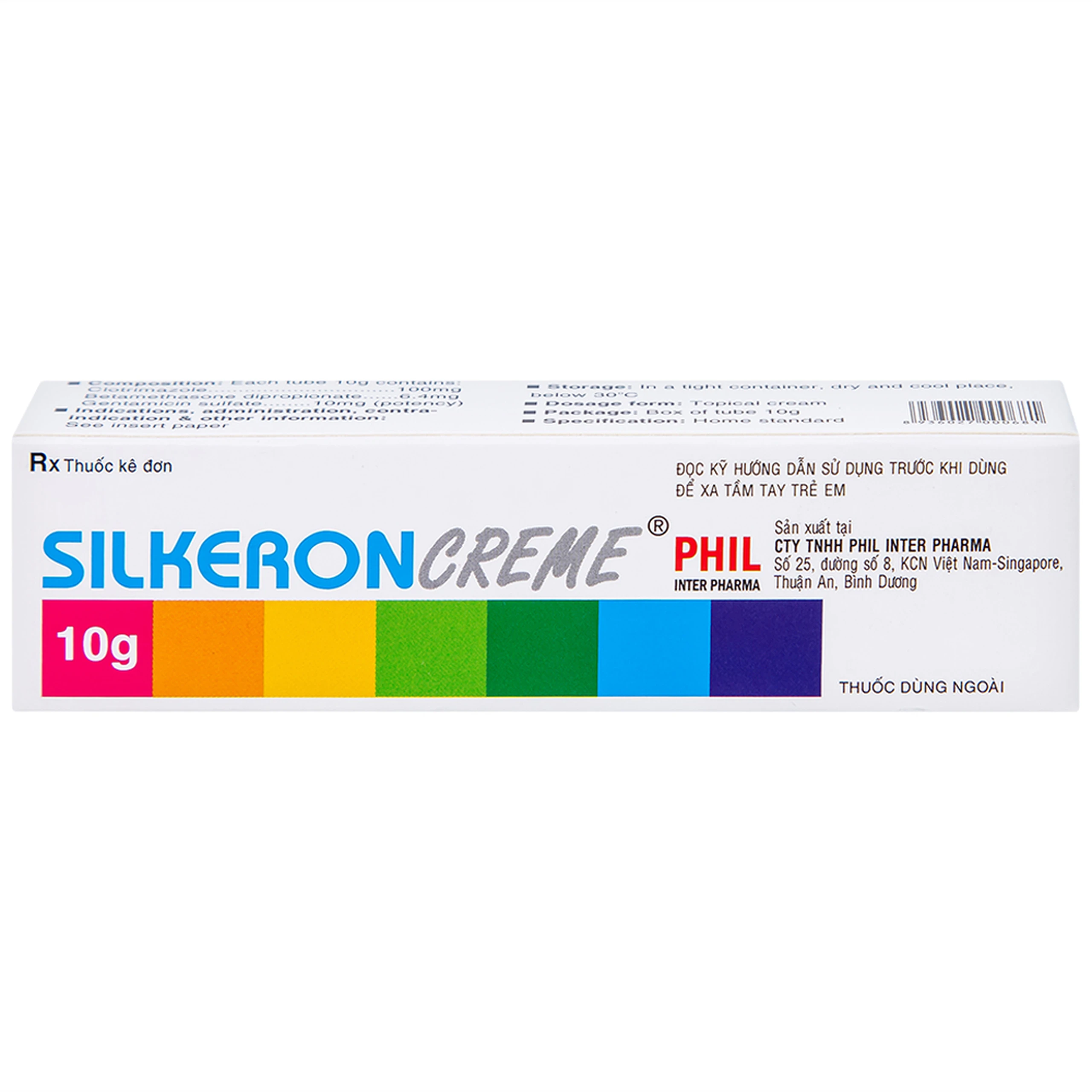 Kem bôi ngoài da Silkeron Creme Phil giảm triệu chứng viêm da (10g)