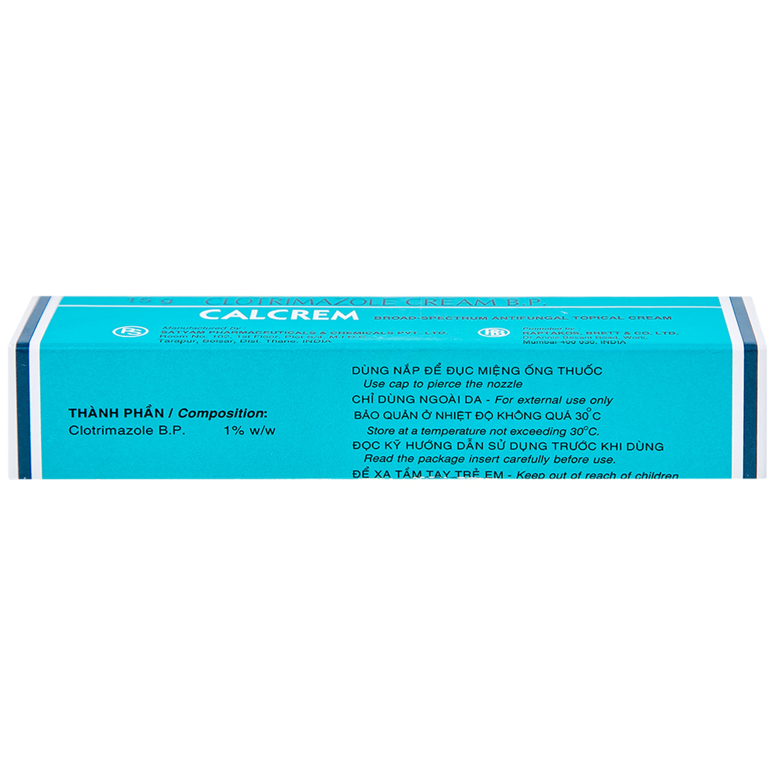 Kem bôi Calcrem chống vi nấm phổ rộng (15g)