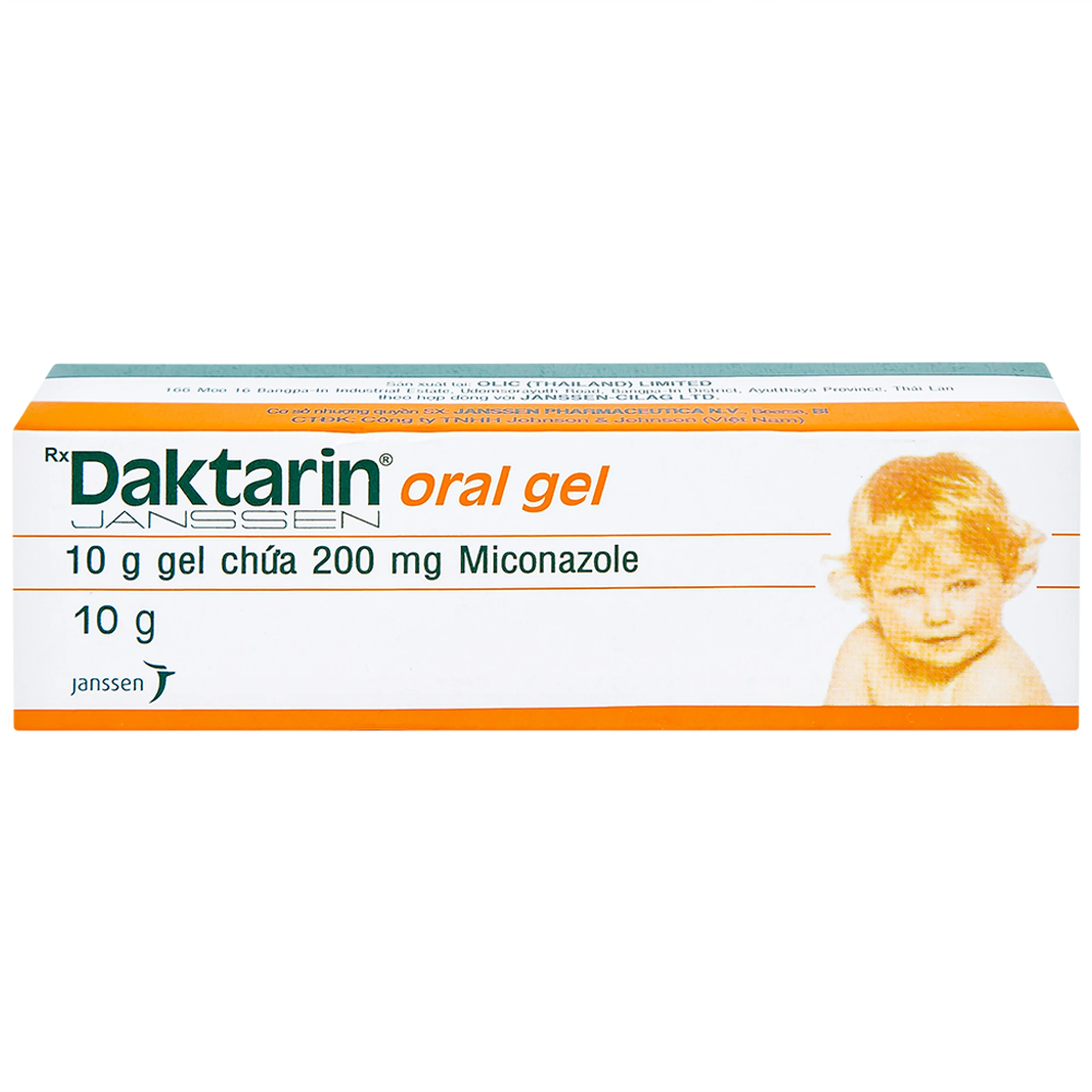 Gel Daktarin Oral Janssen điều trị nhiễm nấm candida (10g)