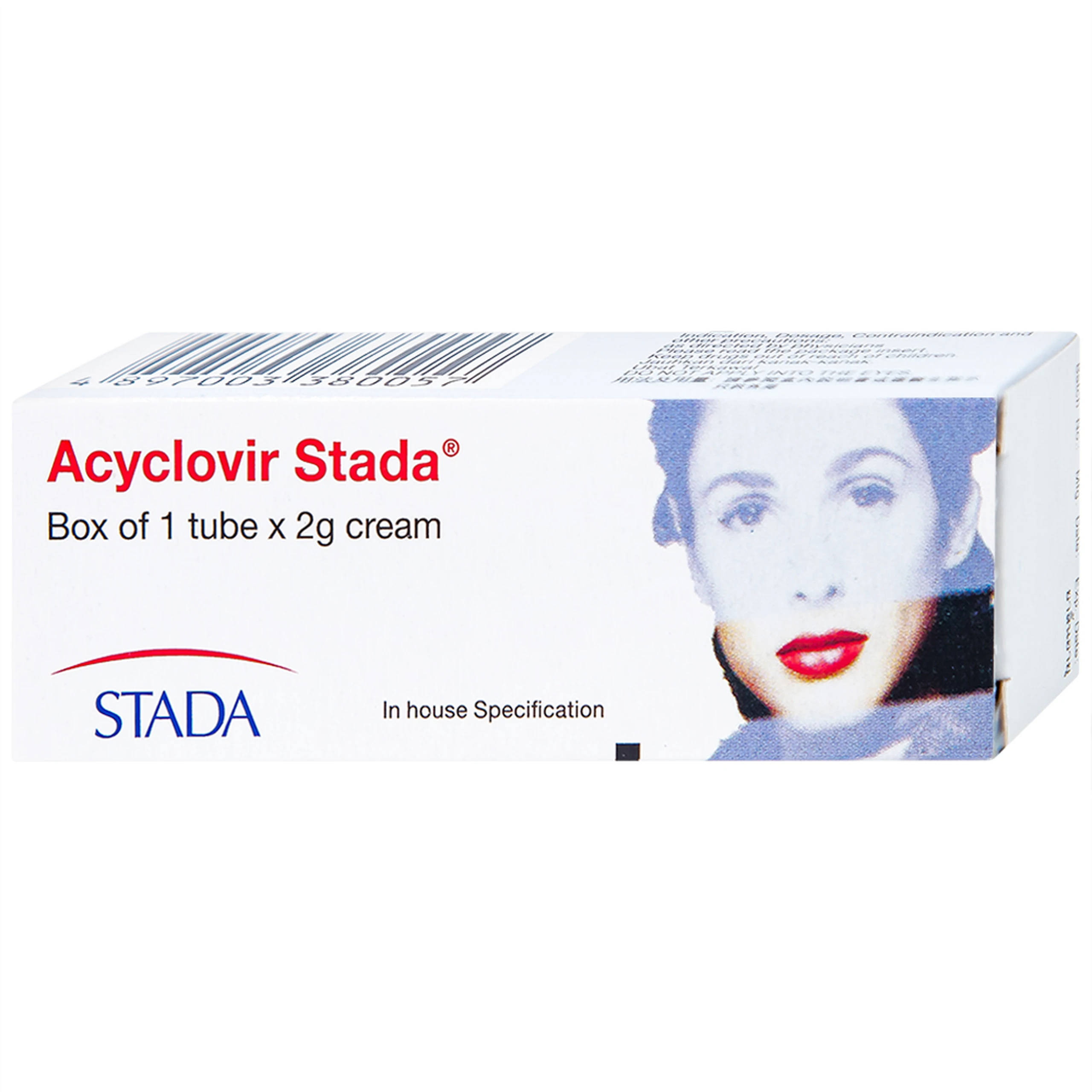 Kem bôi da Acyclovir Stada Cream điều trị nhiễm virus Herpes simplex (2g)