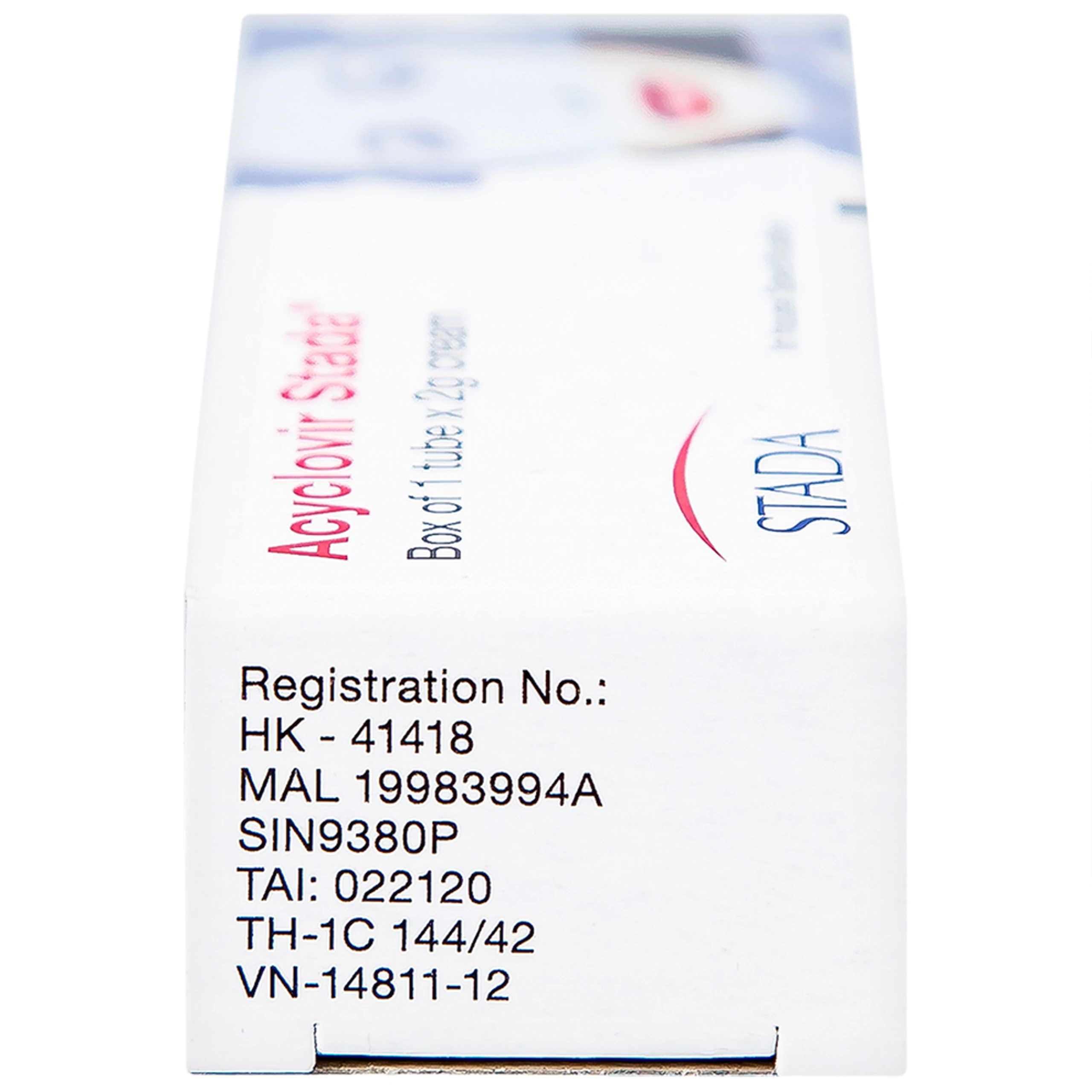 Kem bôi da Acyclovir Stada Cream điều trị nhiễm virus Herpes simplex (2g)