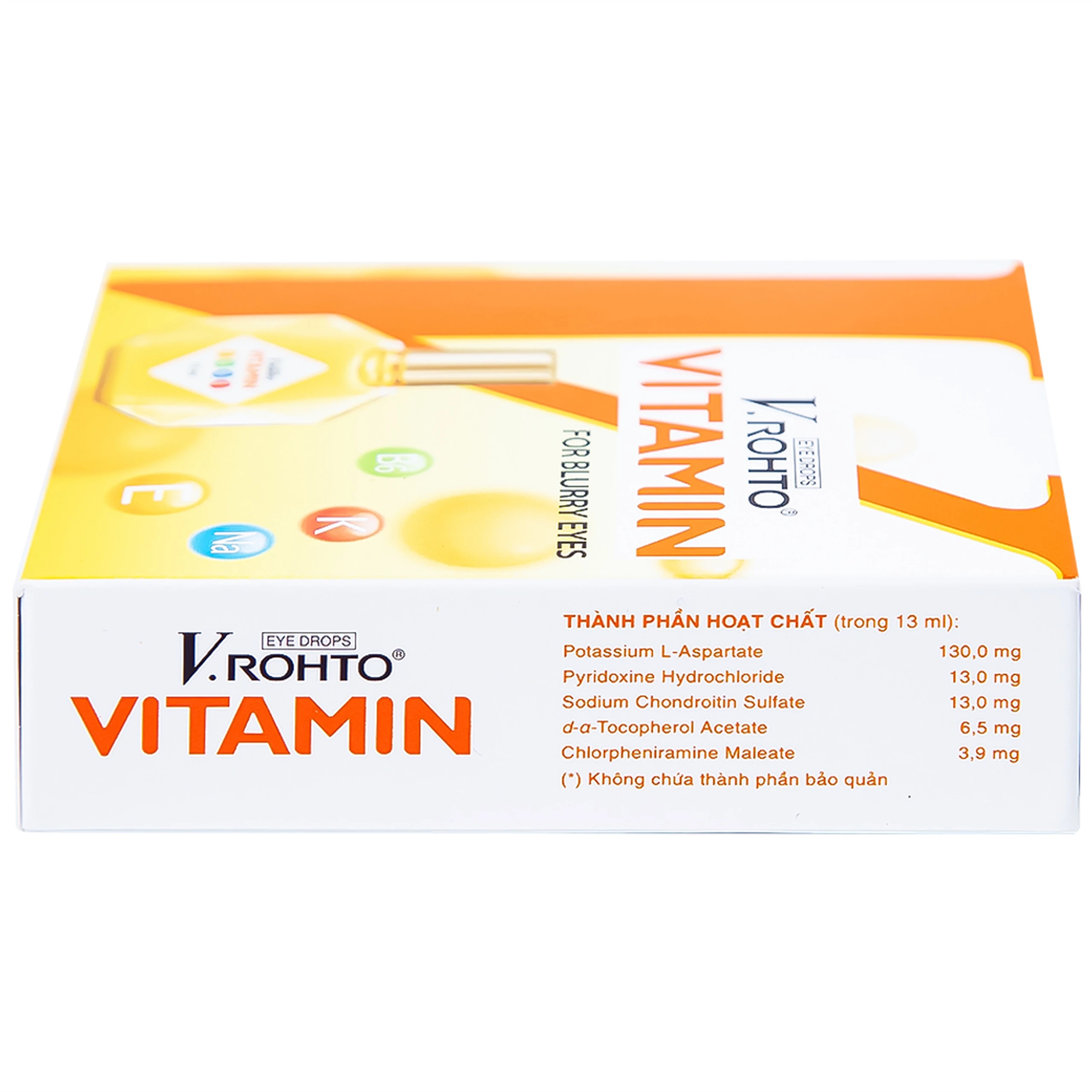 Thuốc nhỏ mắt V.Rohto Vitamin hỗ trợ cải thiện tình trạng giảm thị lực, mắt mờ (13ml)