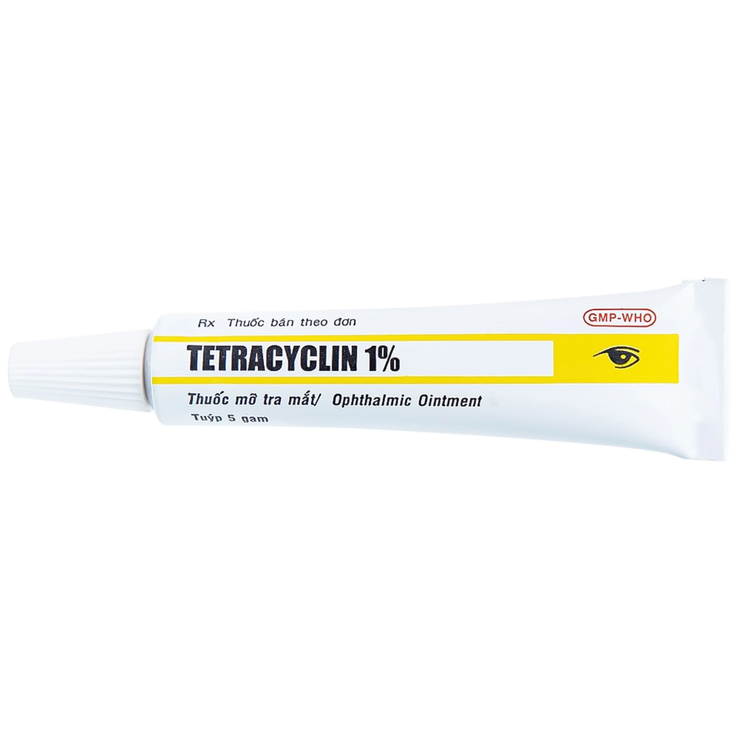 Thuốc mỡ tra mắt Tetracyclin 1% Medipharco điều trị đau mắt hột (5g)