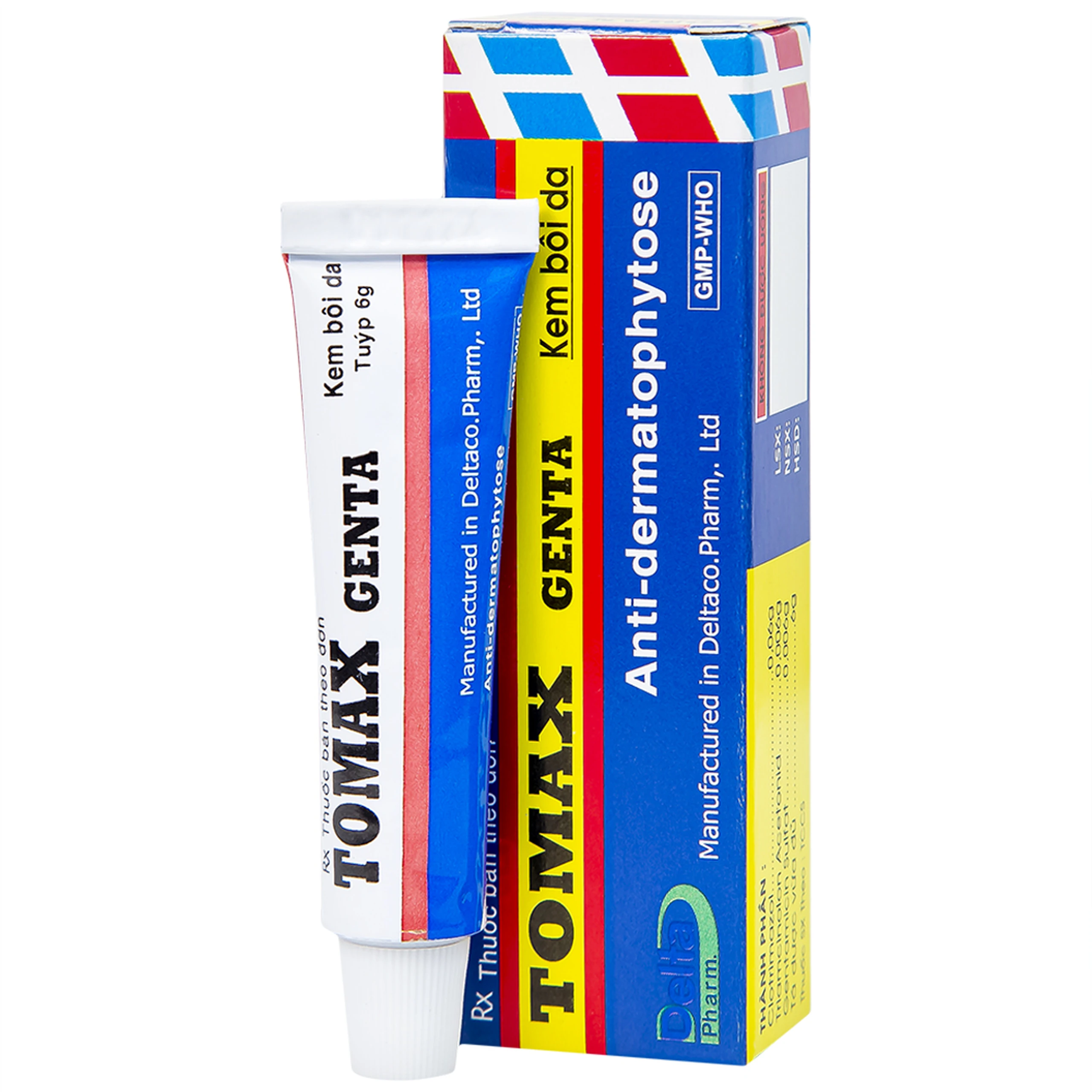 Kem bôi da Tomax Genta Detapharm điều trị bệnh da dị ứng (6g)