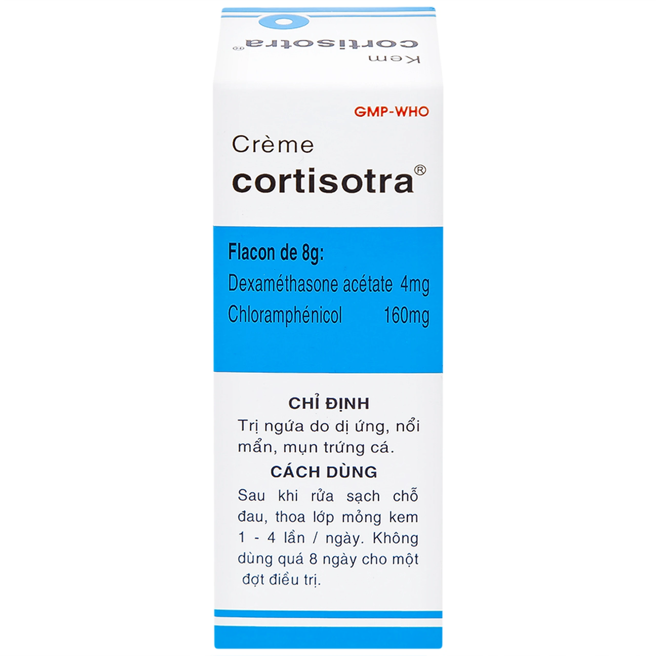 Kem Cortisotra S.Pharm điều trị ngứa do dị ứng, nổi mẩn, mụn trứng cá (8g)