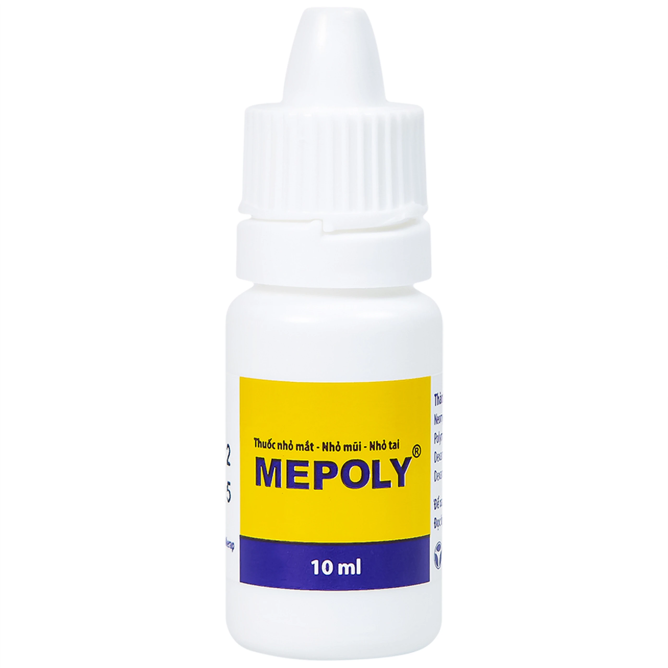 Thuốc Mepoly Merap dùng cho viêm kết mạc, mi mắt, viêm mũi, viêm tai (10ml)