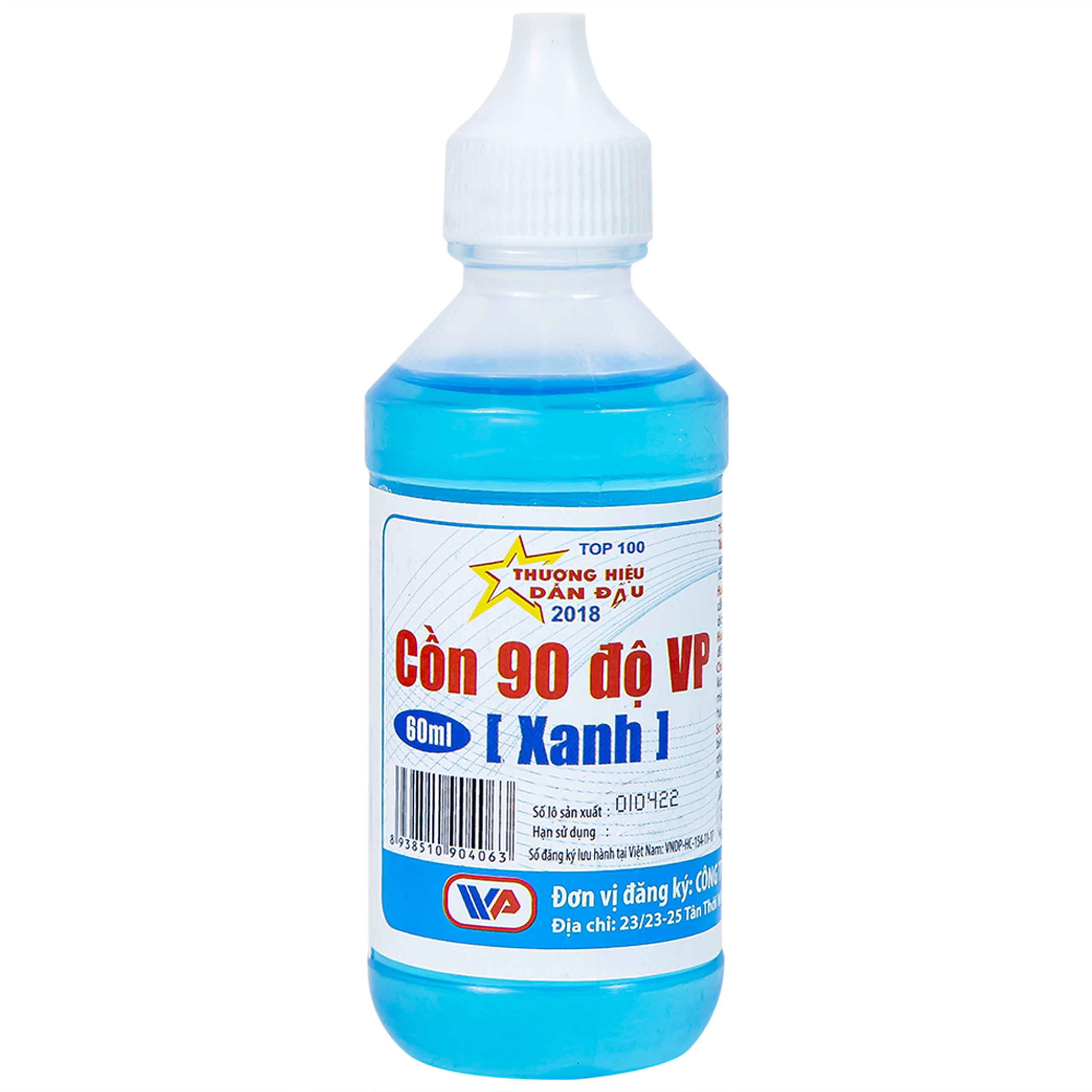 Cồn xanh 90 độ Vĩnh Phúc 60ml dùng sát trùng vết thương