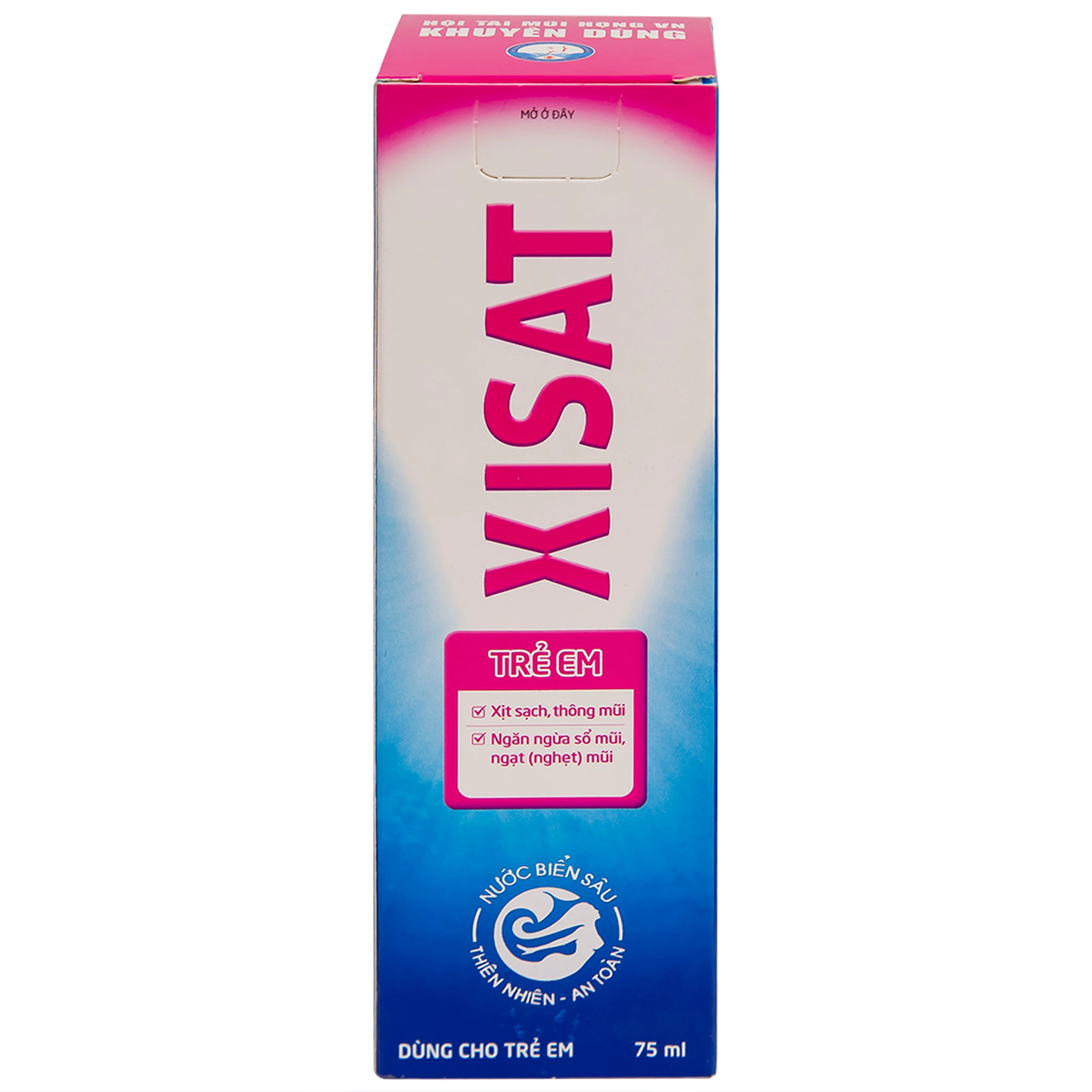 Xịt mũi Xisat trẻ em 75ml làm sạch thông mũi