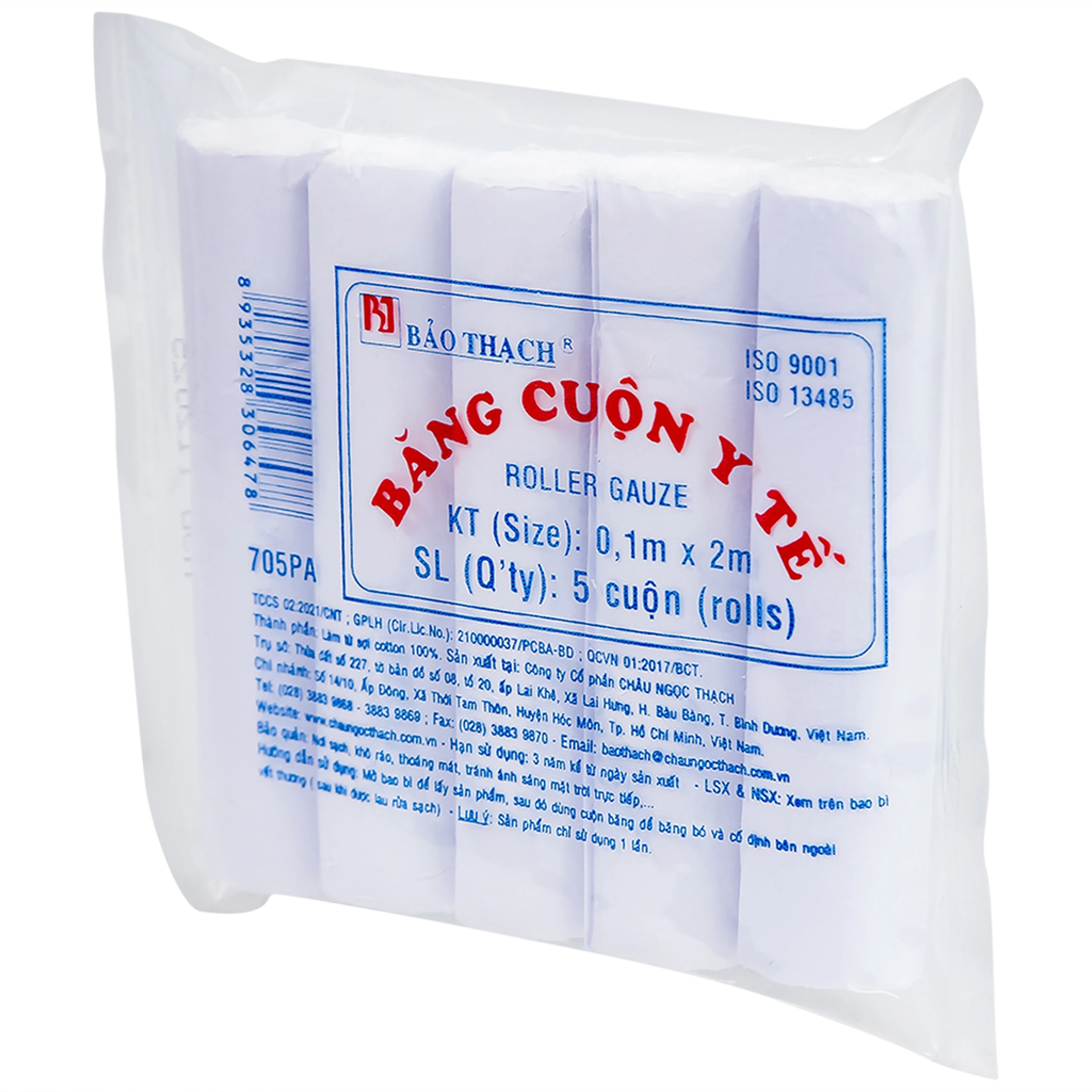 Băng cuộn Bảo Thạch 0.1x2m (5 cuộn)
