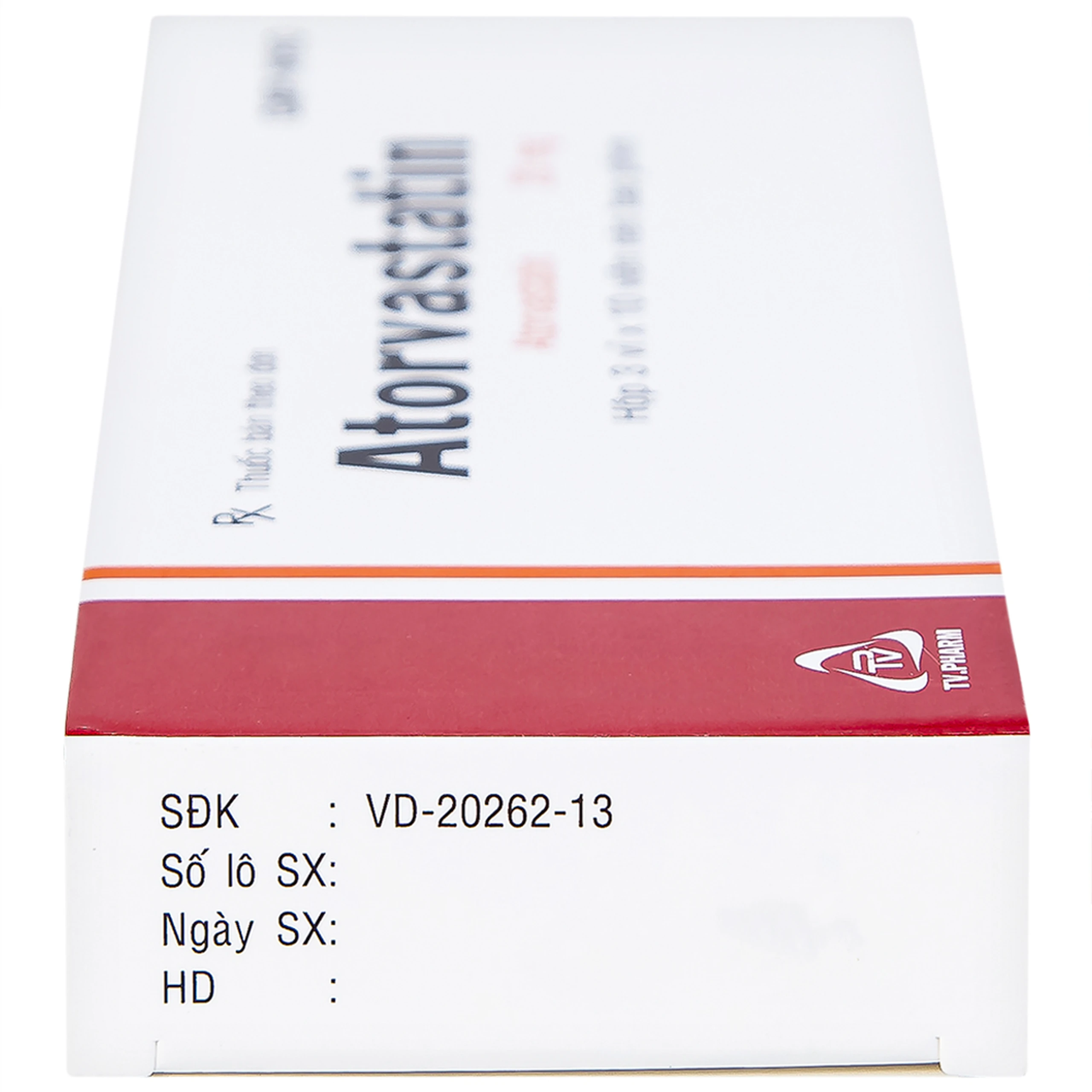 Thuốc Atorvastatin 20mg TV.Pharm điều trị tăng cholesterol máu, dự phòng tiên phát biến cố mạch vành (3 vỉ x 10 viên)