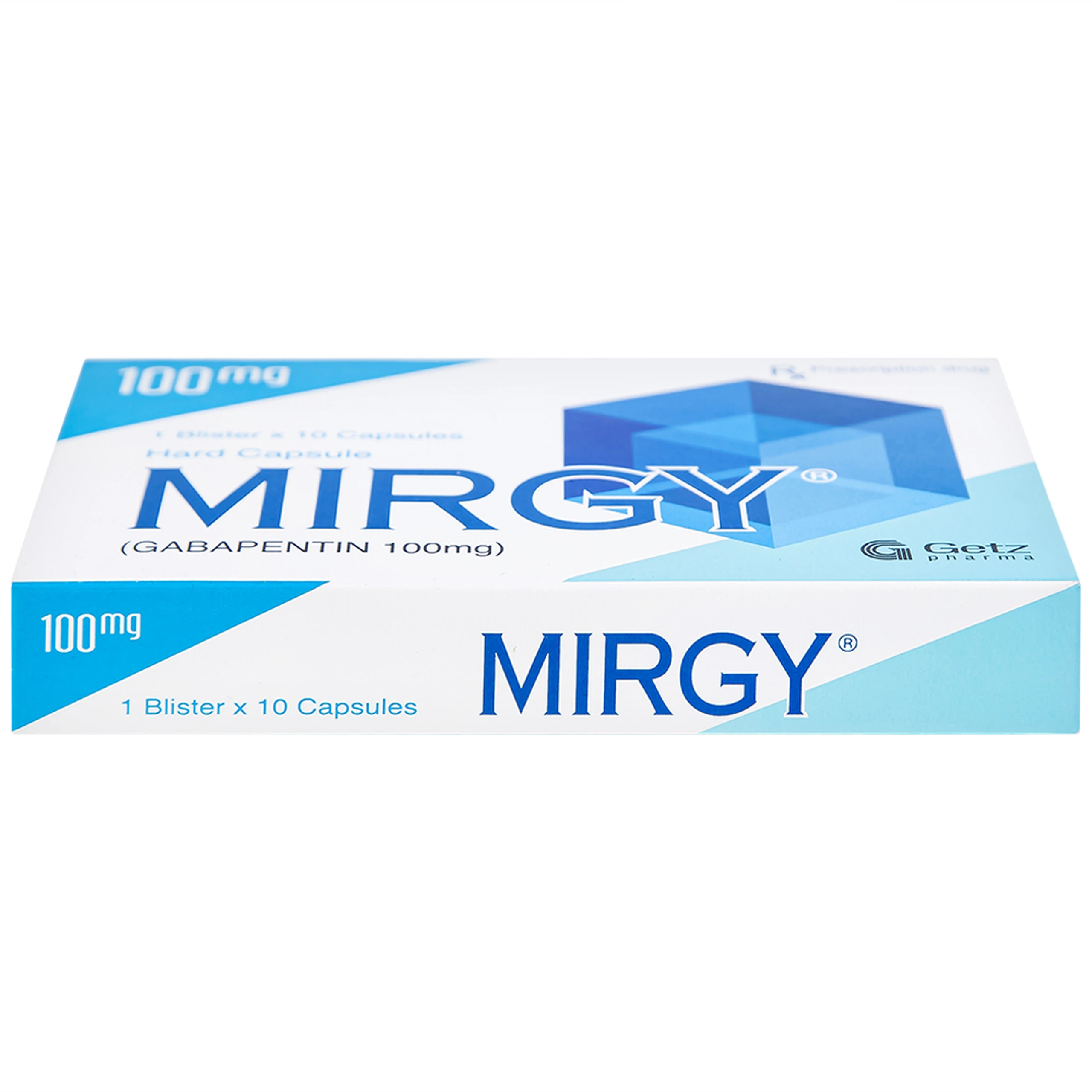 Viên nang cứng Mirgy 100mg Getz điều trị đau thần kinh, động kinh (1 vỉ x 10 viên)