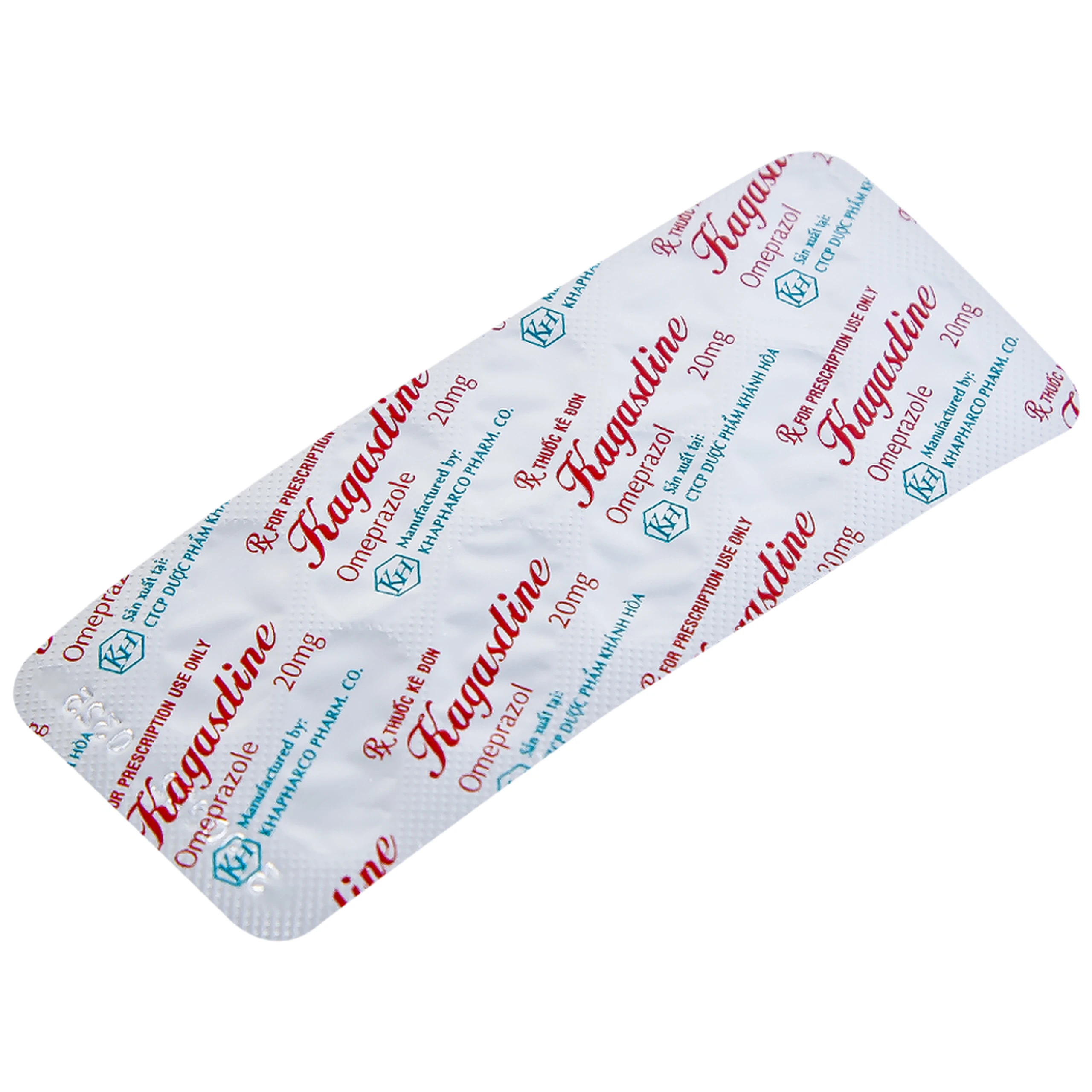 Viên nang Kagasdine 20mg Khapharco điều trị loét dạ dày, tá tràng (10 vỉ x 10 viên)
