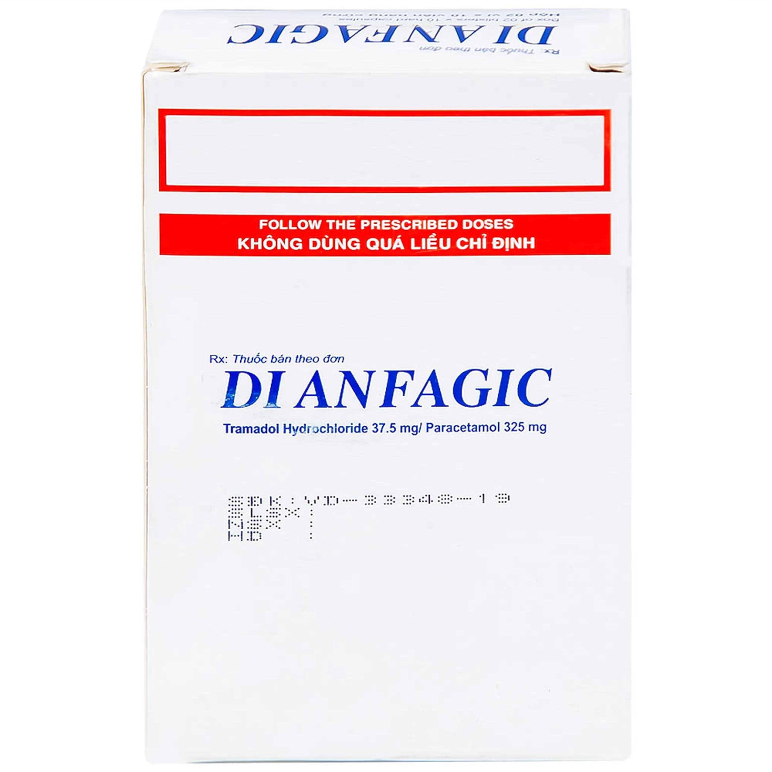 Thuốc Dianfagic Minh Hải giảm đau trung bình hoặc đau nặng (20 viên)