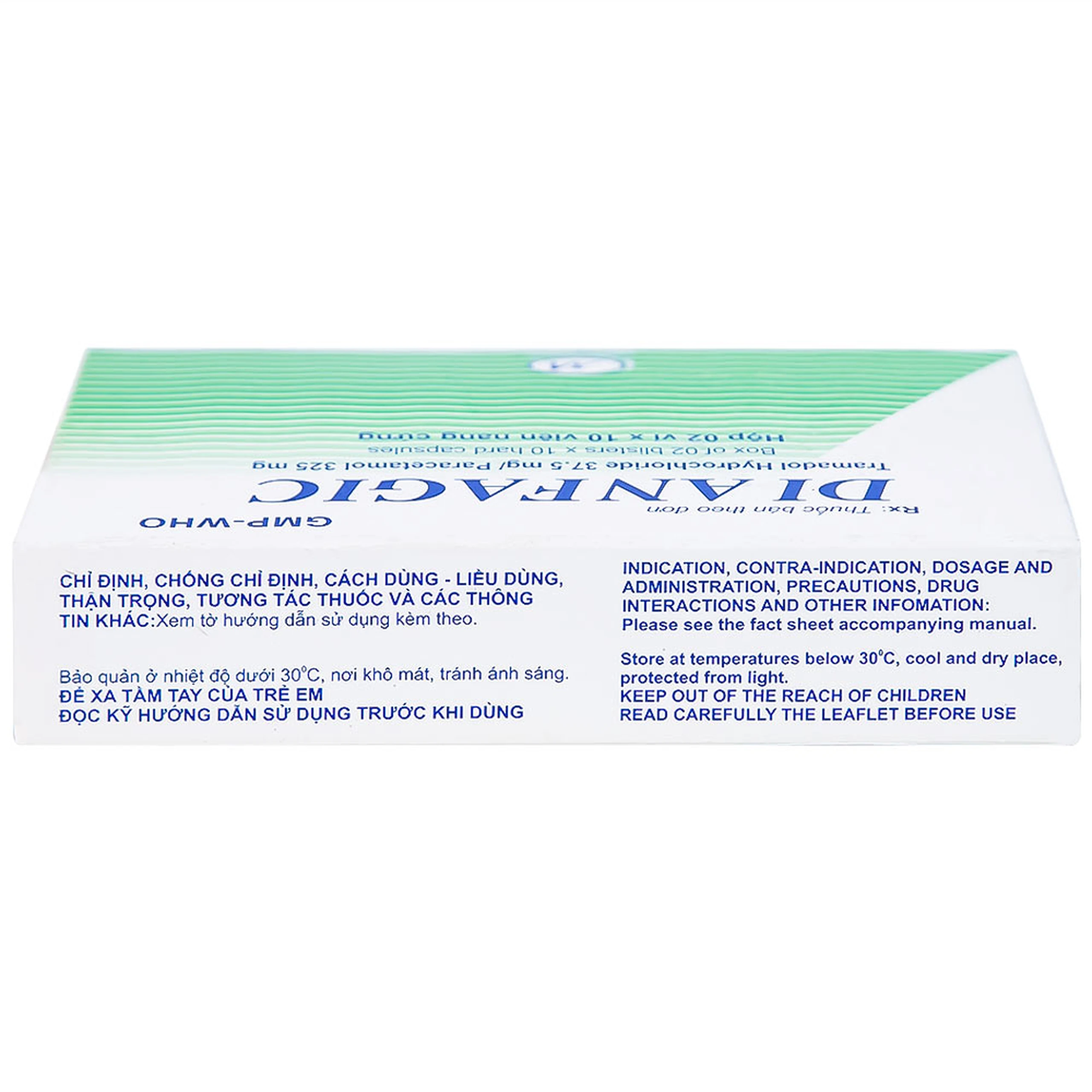 Thuốc Dianfagic Minh Hải giảm đau trung bình hoặc đau nặng (20 viên)