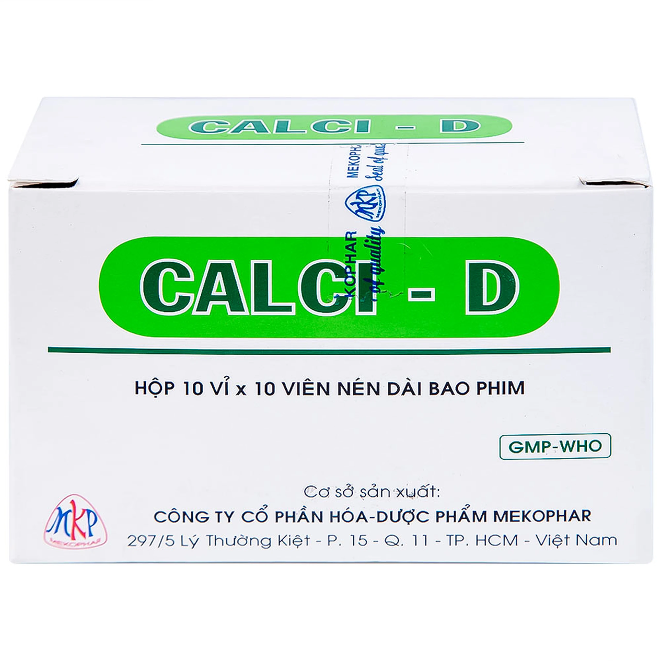 Thuốc Calci - D Mekophar bổ sung calci (10 vỉ x 10 viên)