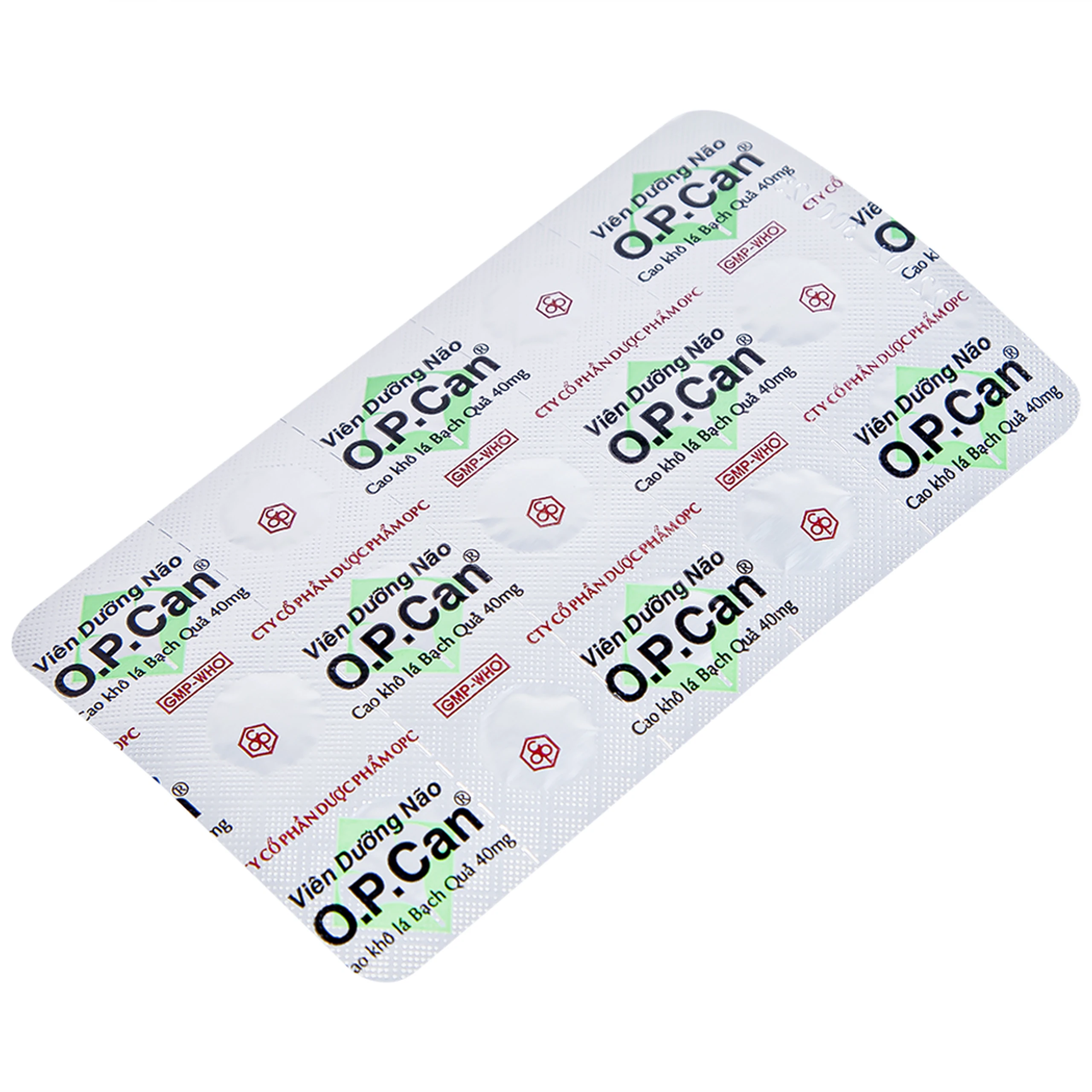 Viên dưỡng não O.P.CAN OPC điều trị giảm trí nhớ, kém tập trung, thiểu năng tuần hoàn não (2 vỉ x 15 viên) 6