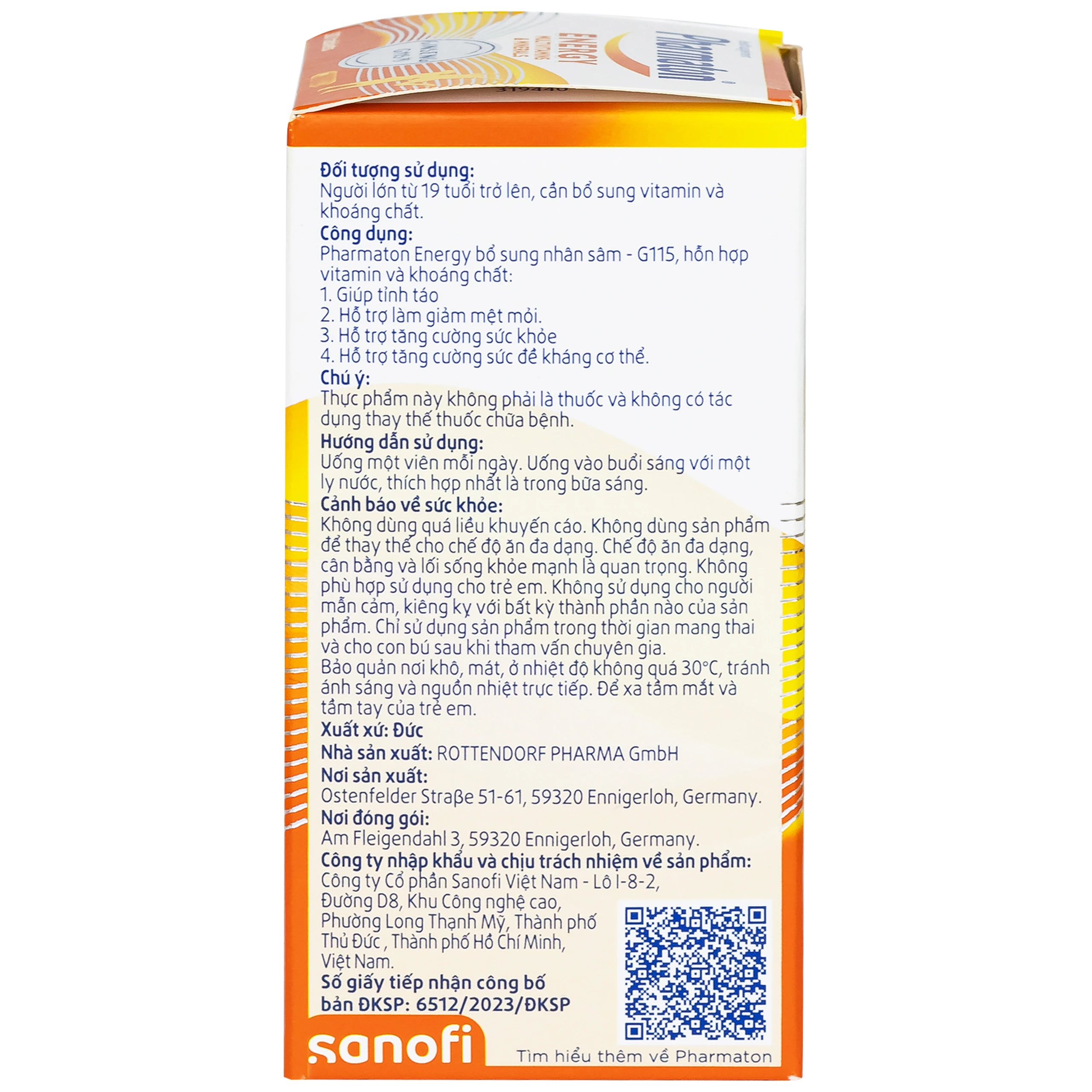 Viên uống Pharmaton Energy hỗn hợp vitamin và khoáng chất giúp tỉnh táo, hỗ trợ giảm mệt mỏi (30 viên)