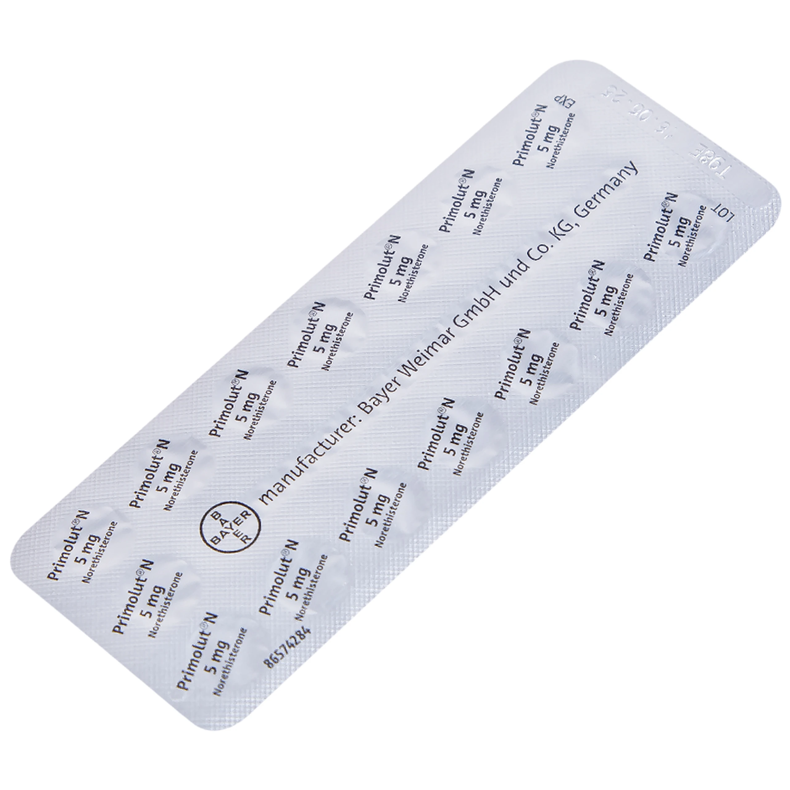 Thuốc Primolut N Bayer điều trị xuất huyết do rối loạn chức năng, vô kinh (2 vỉ x 15 viên)