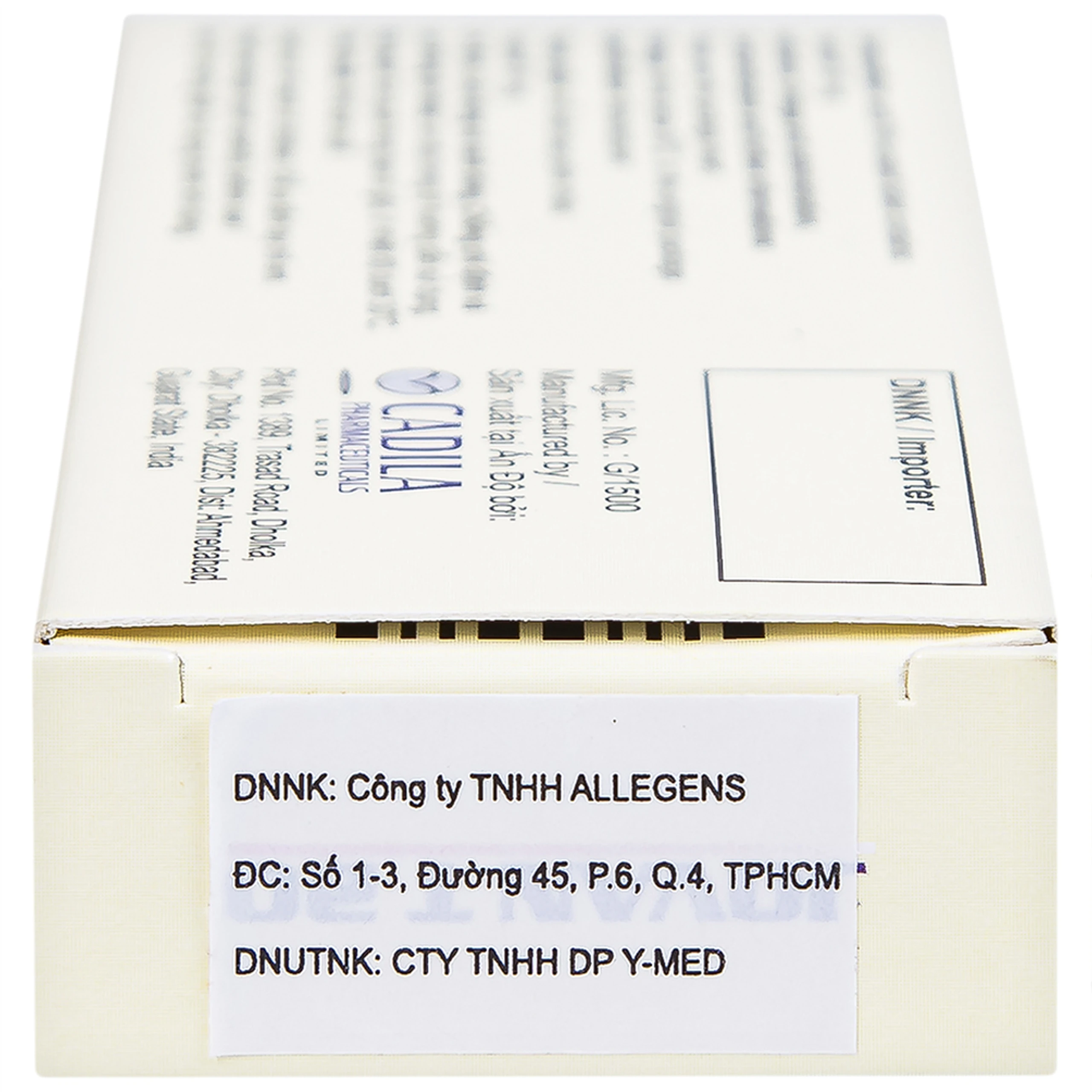 Viên nén Jovan T 20 Cadila điều trị rối loạn cương dương (1 vỉ x 1 viên)