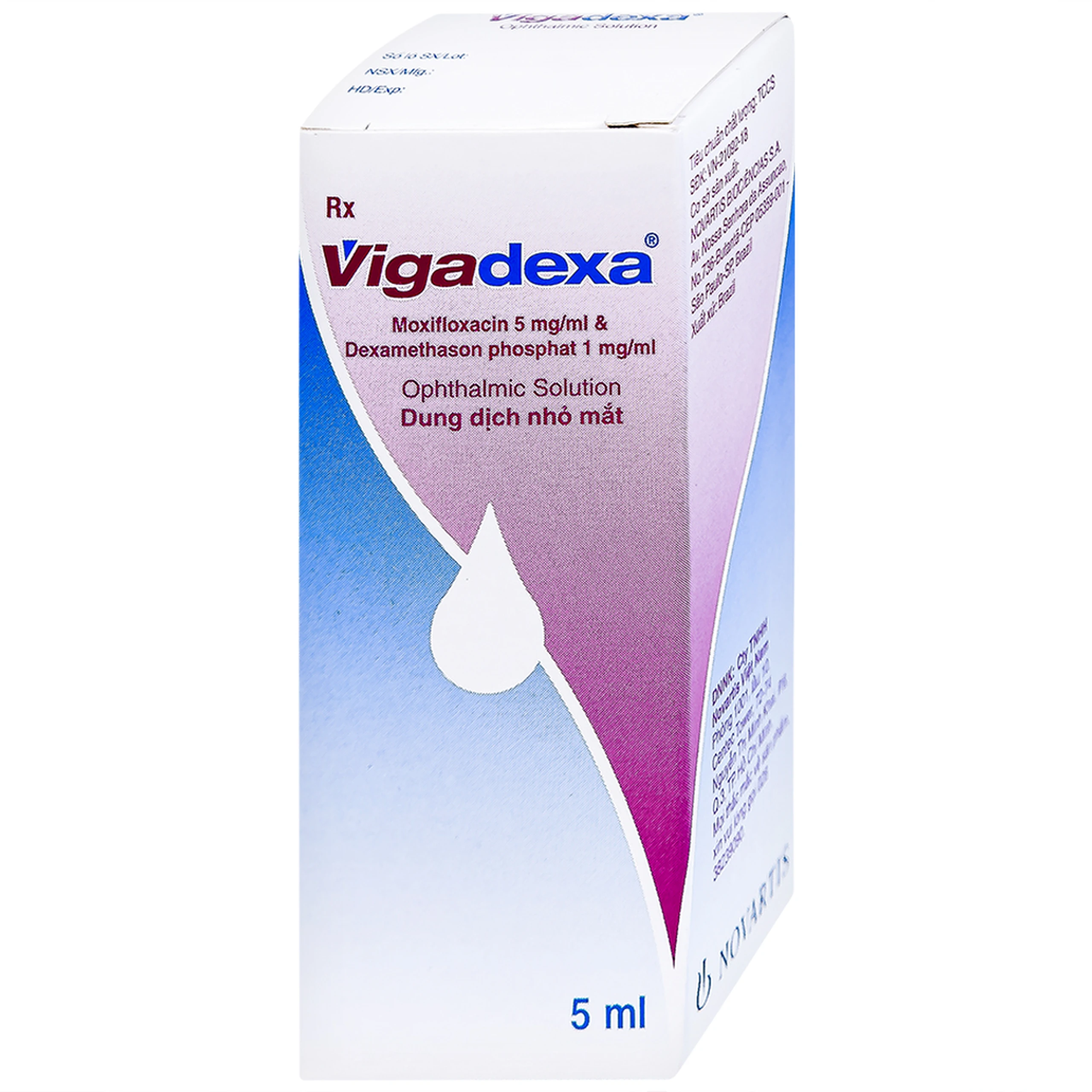 Thuốc nhỏ mắt Vigadexa Alcon điều trị các chứng nhiễm khuẩn ở mắt (5ml)