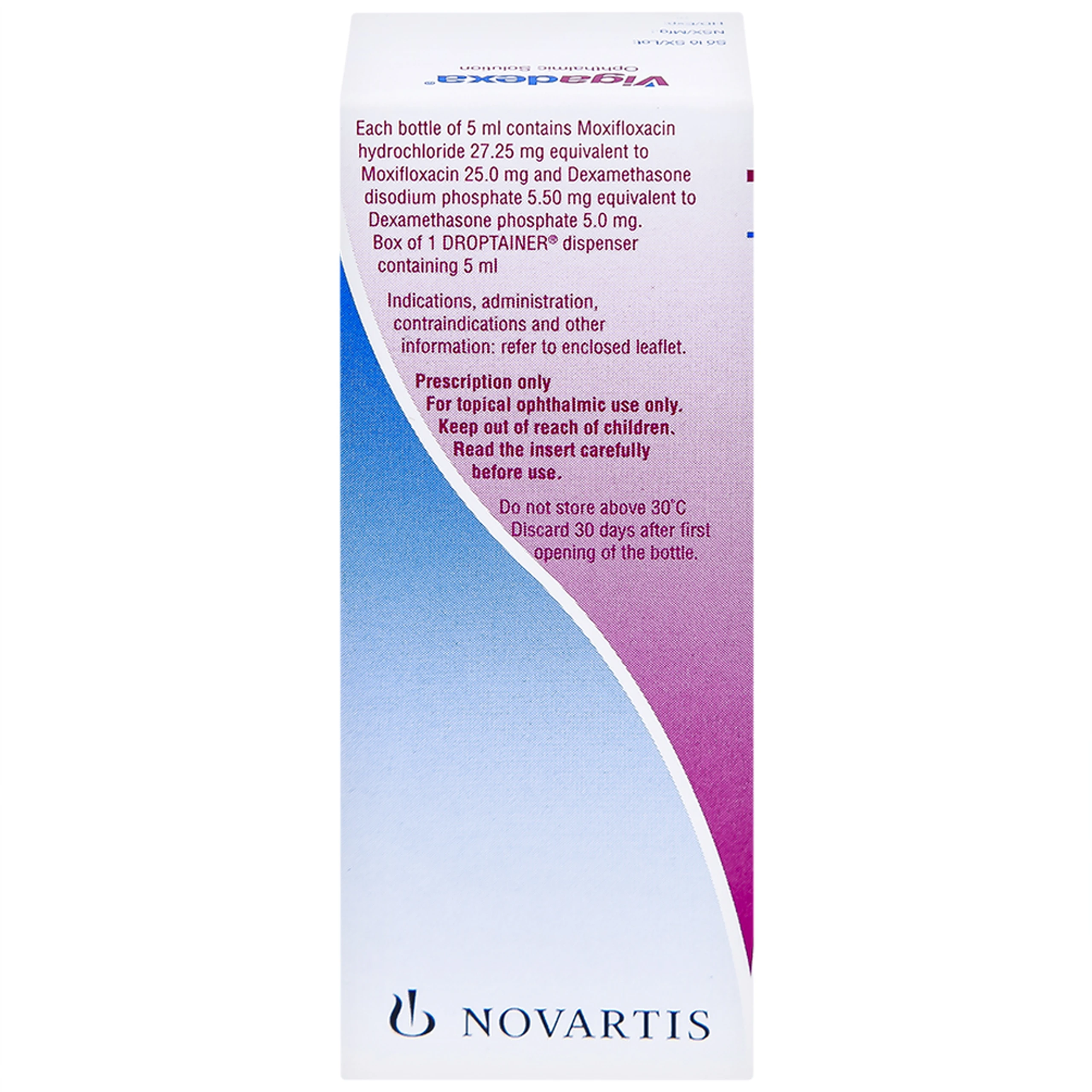 Thuốc nhỏ mắt Vigadexa Alcon điều trị các chứng nhiễm khuẩn ở mắt (5ml)