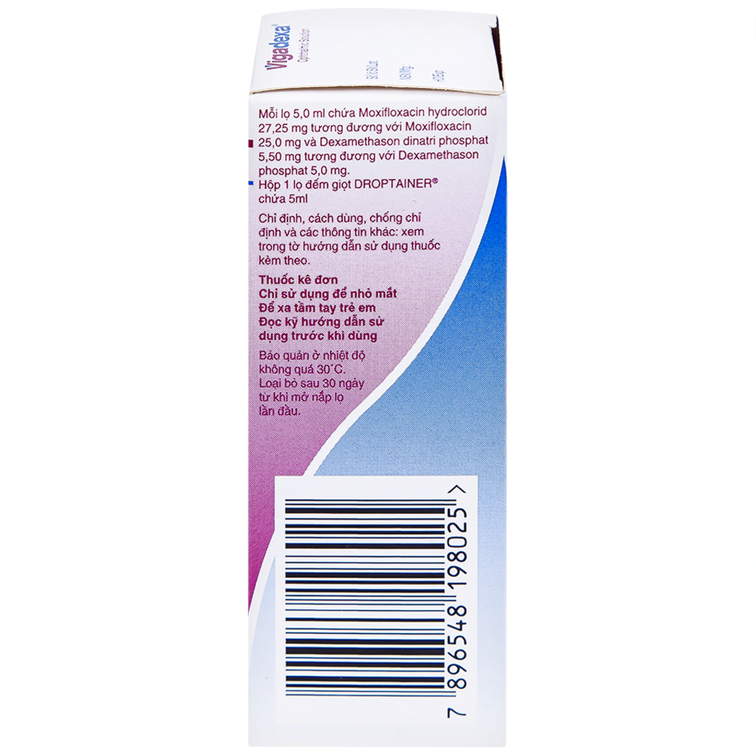 Thuốc nhỏ mắt Vigadexa Alcon điều trị các chứng nhiễm khuẩn ở mắt (5ml)