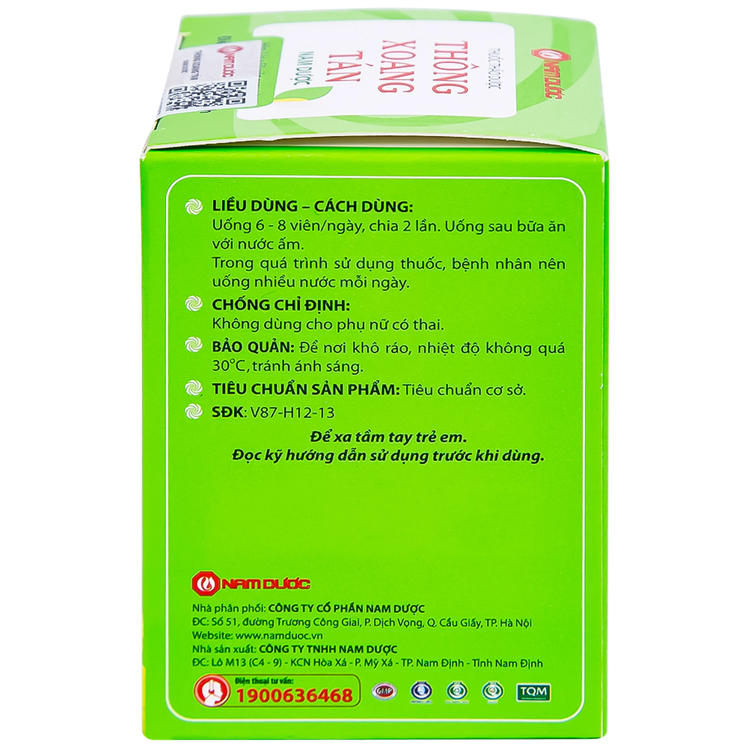 Thuốc Thông Xoang Tán Nam Dược điều trị viêm xoang mãn tính (50 viên)