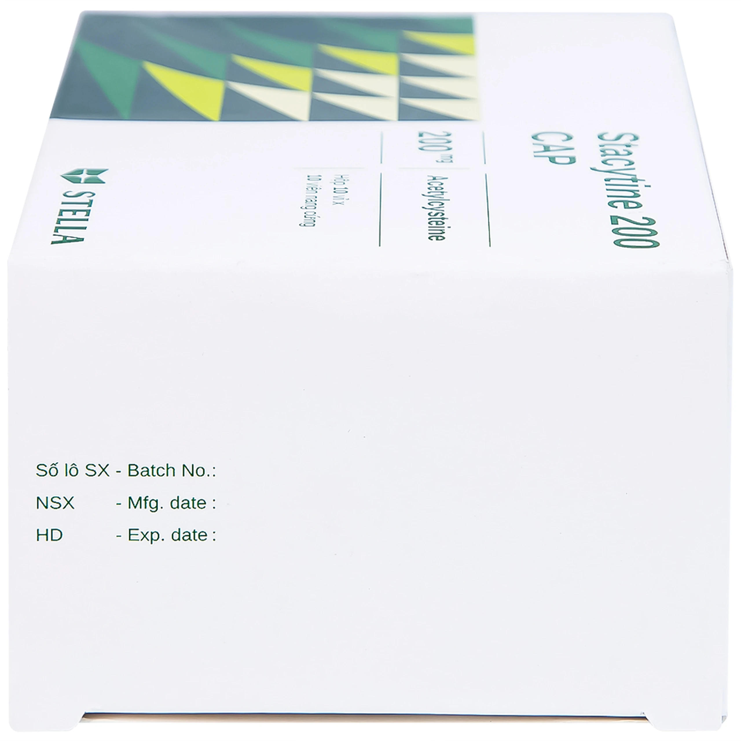 Thuốc Stacytine 200 CAP Stella điều trị long đờm trong viêm phế quản (10 vỉ x 10 viên)