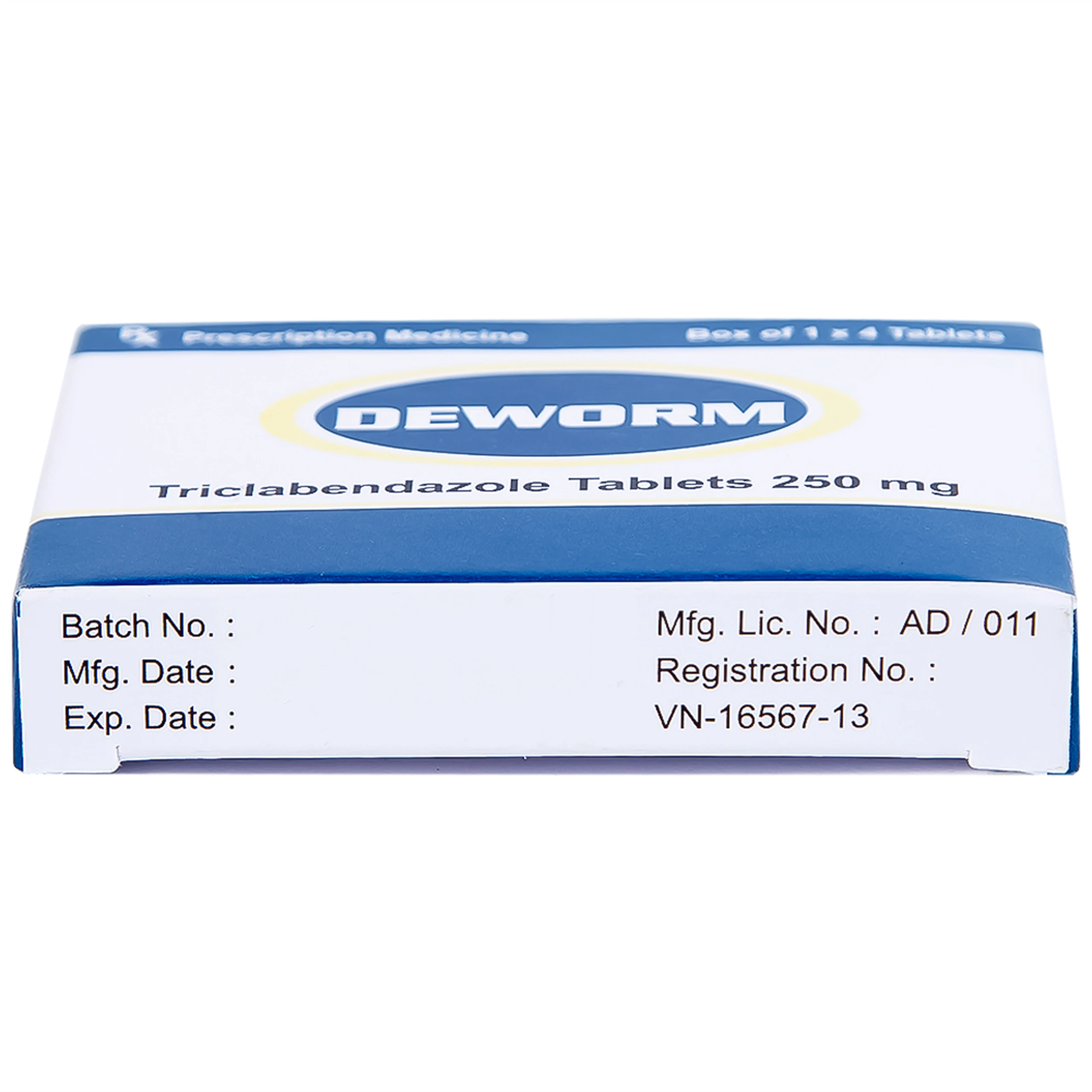 Thuốc Deworm AtraZeneca điều trị bệnh sán lá gan lớn, sán lá phổi (4 viên)