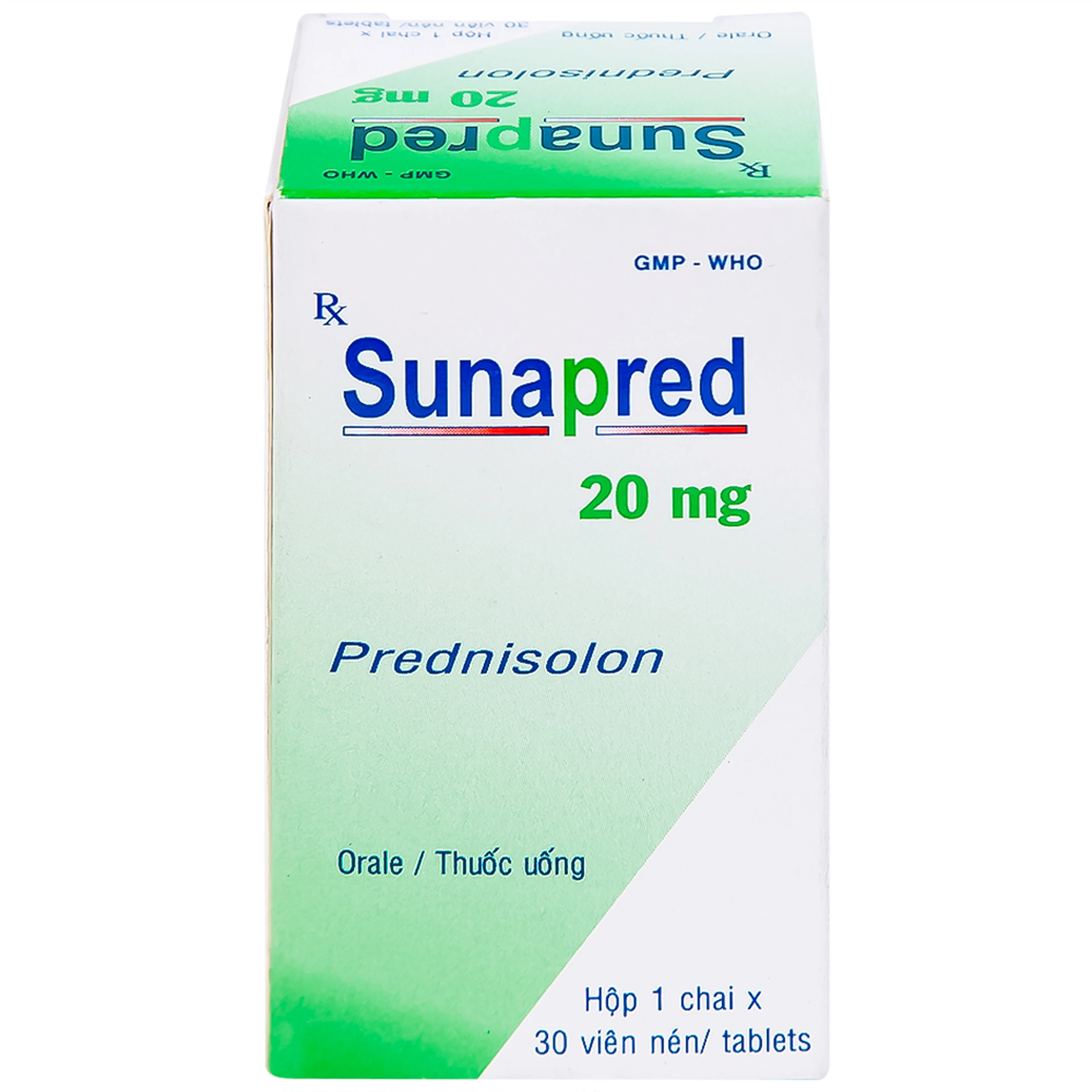 Thuốc Sunapred 20mg Donaipharm chống viêm, chống dị ứng (30 viên) 