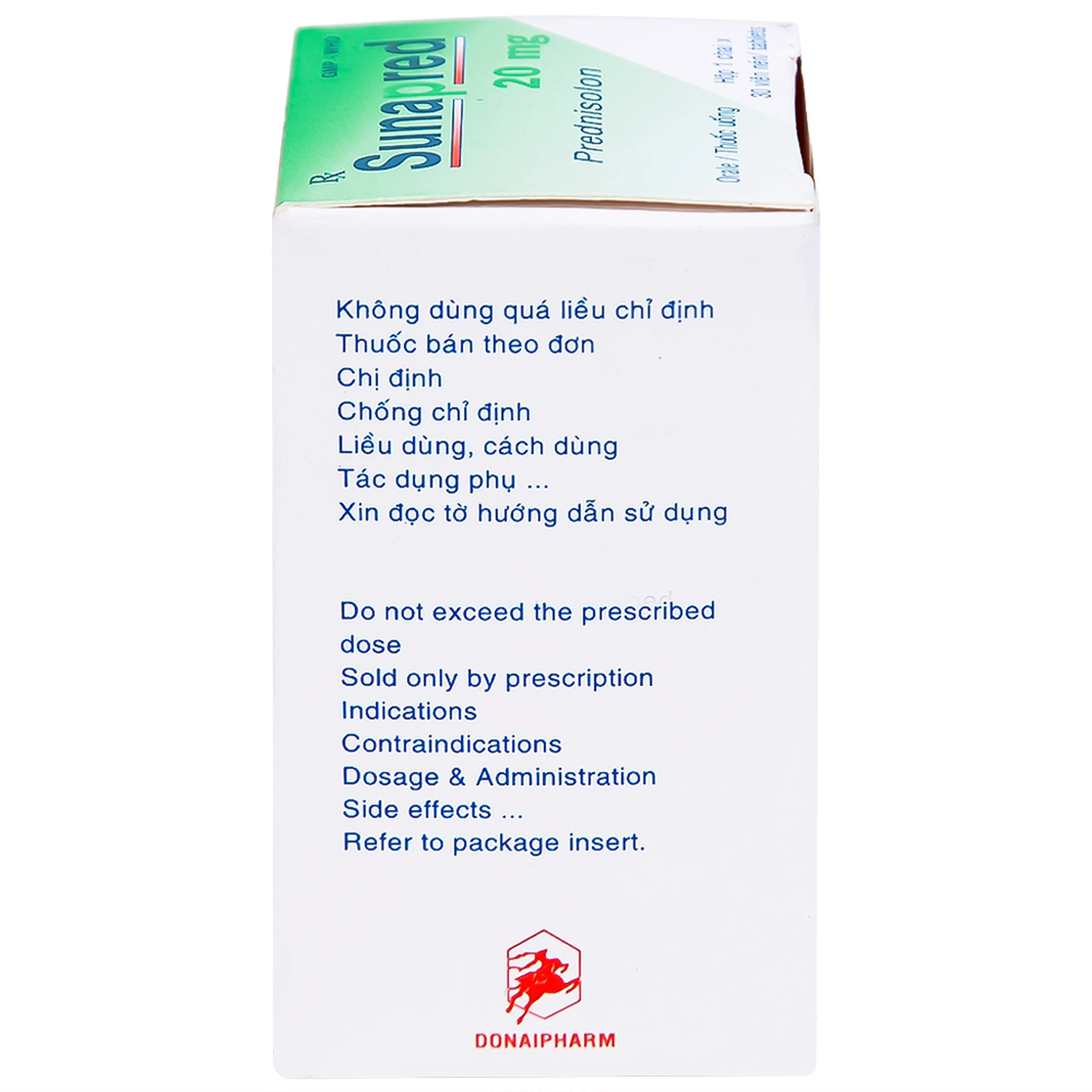 Thuốc Sunapred 20mg Donaipharm chống viêm, chống dị ứng (30 viên) 