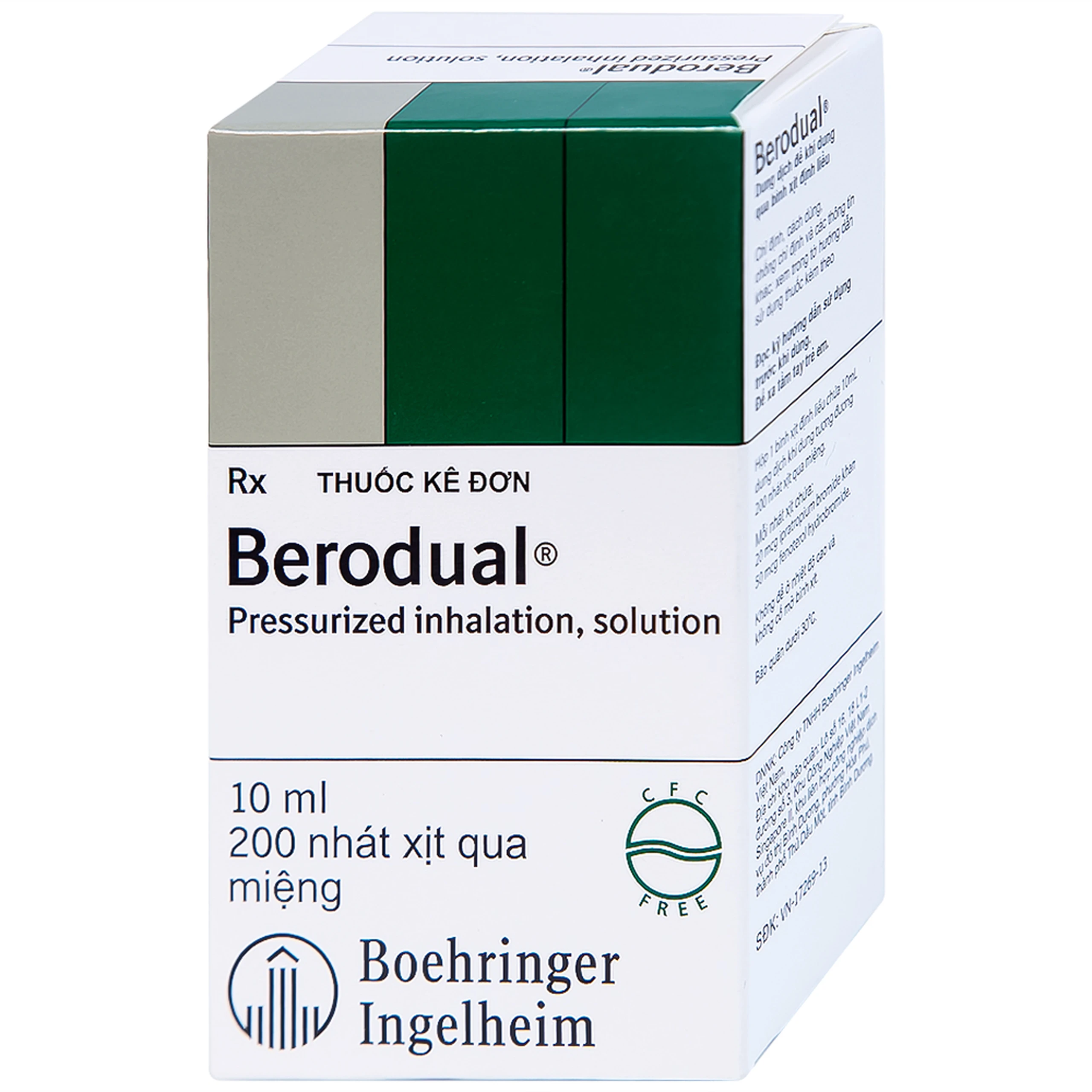 Dung dịch Berodual Boehringer hỗ trợ giãn phế quản (10ml)