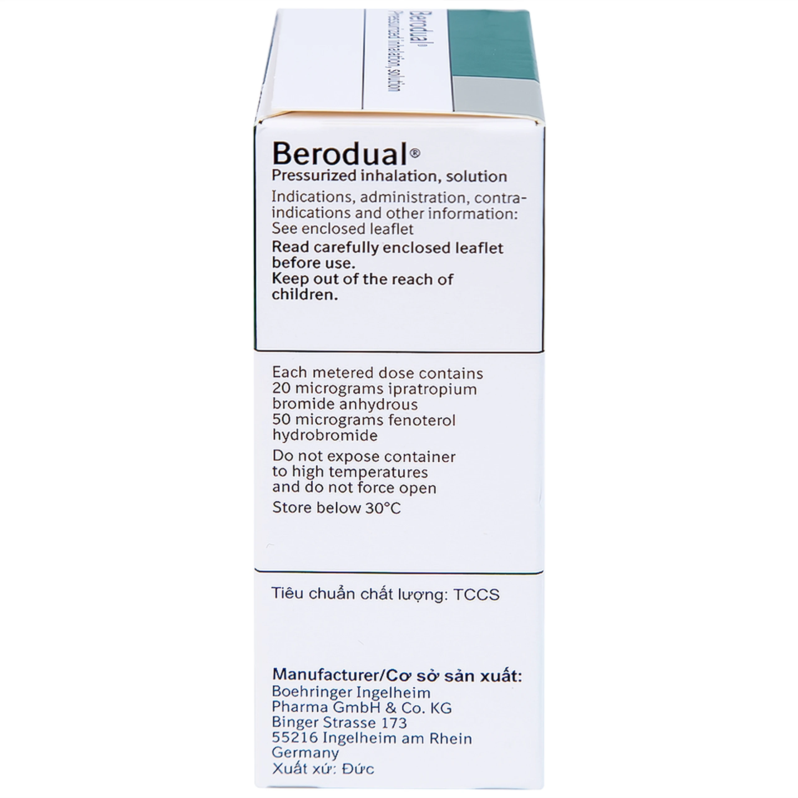 Dung dịch Berodual Boehringer hỗ trợ giãn phế quản (10ml)