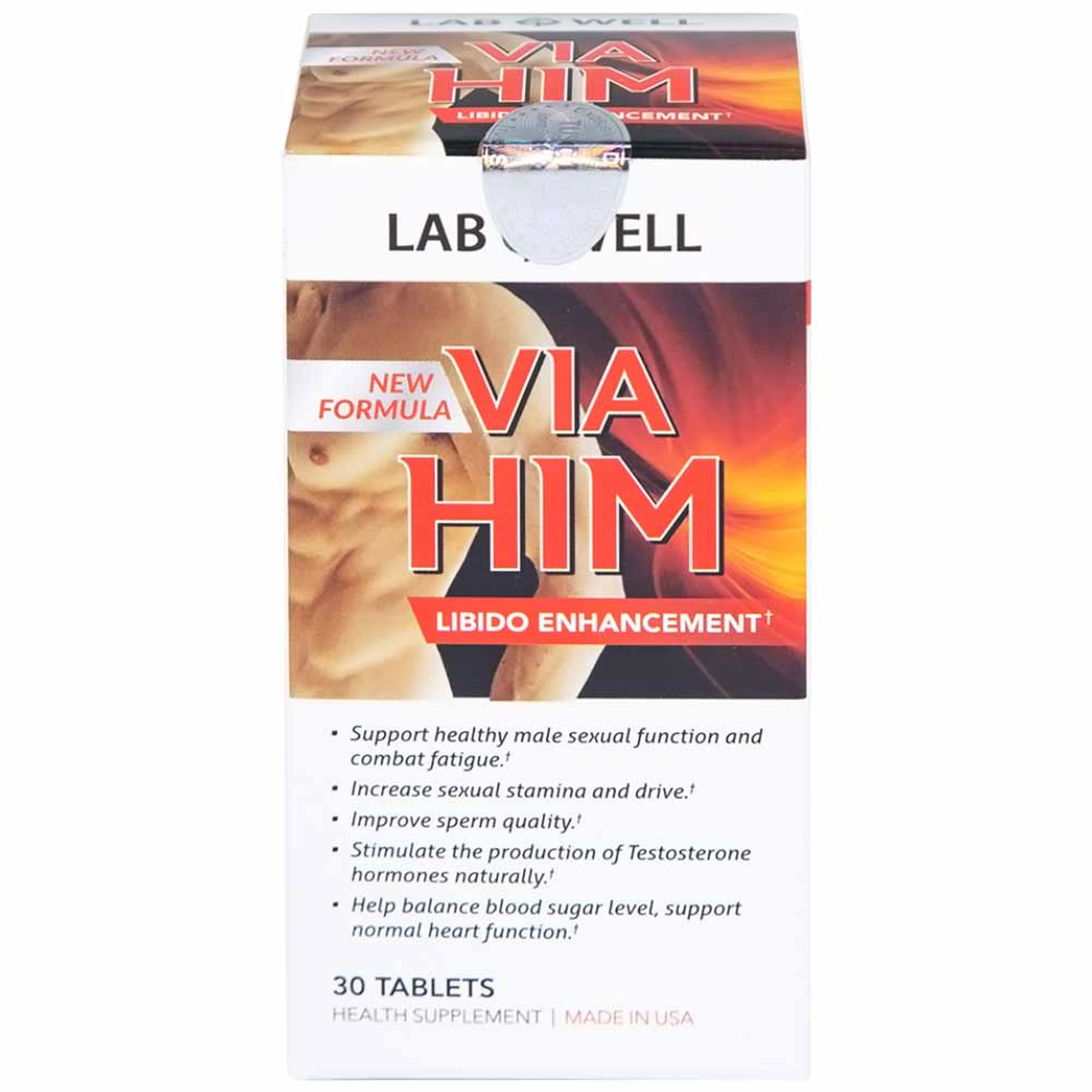 Viên uống giúp tăng cường sinh lực và khả năng sinh lý nam Via Him Lab Well (30 viên)