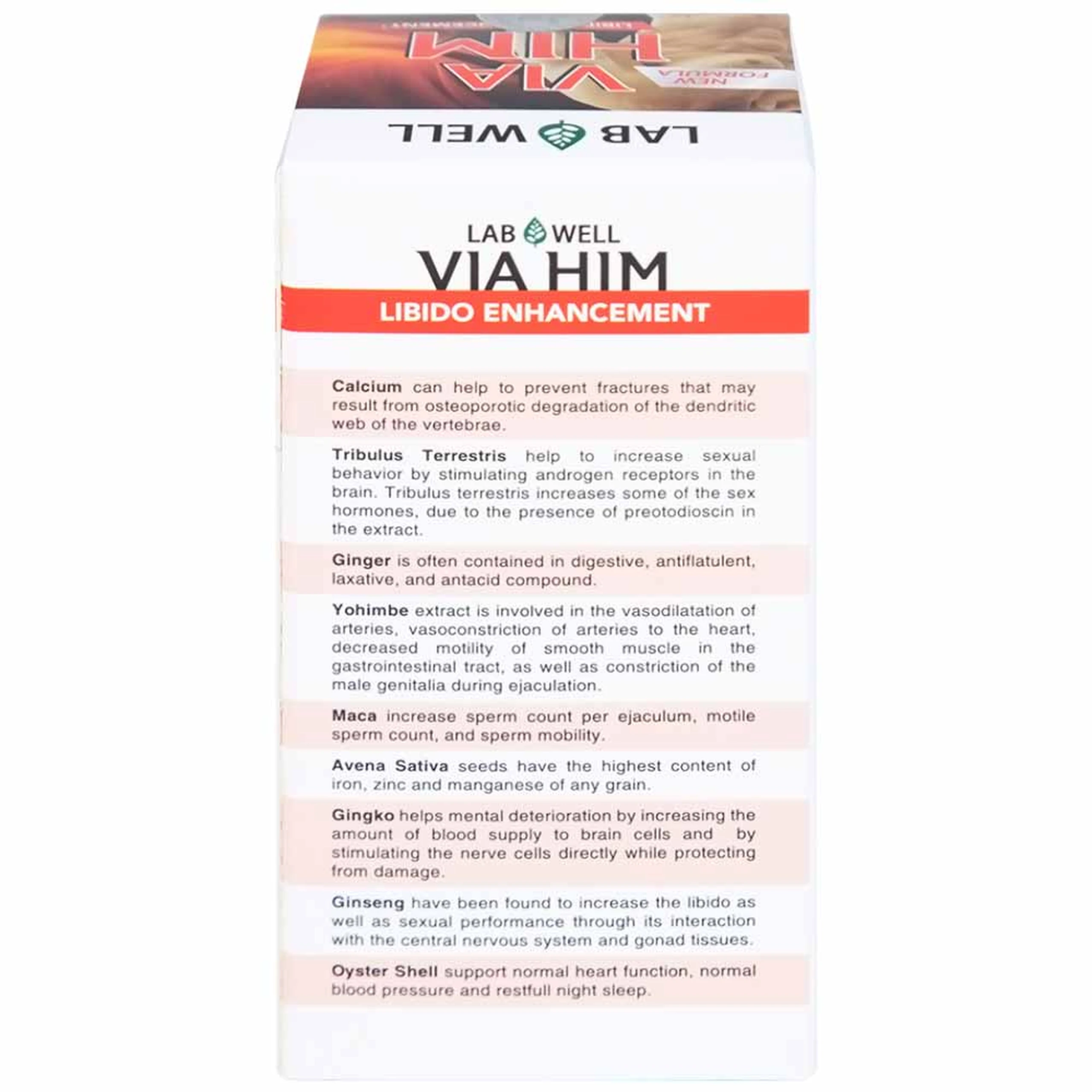 Viên uống giúp tăng cường sinh lực và khả năng sinh lý nam Via Him Lab Well (30 viên)