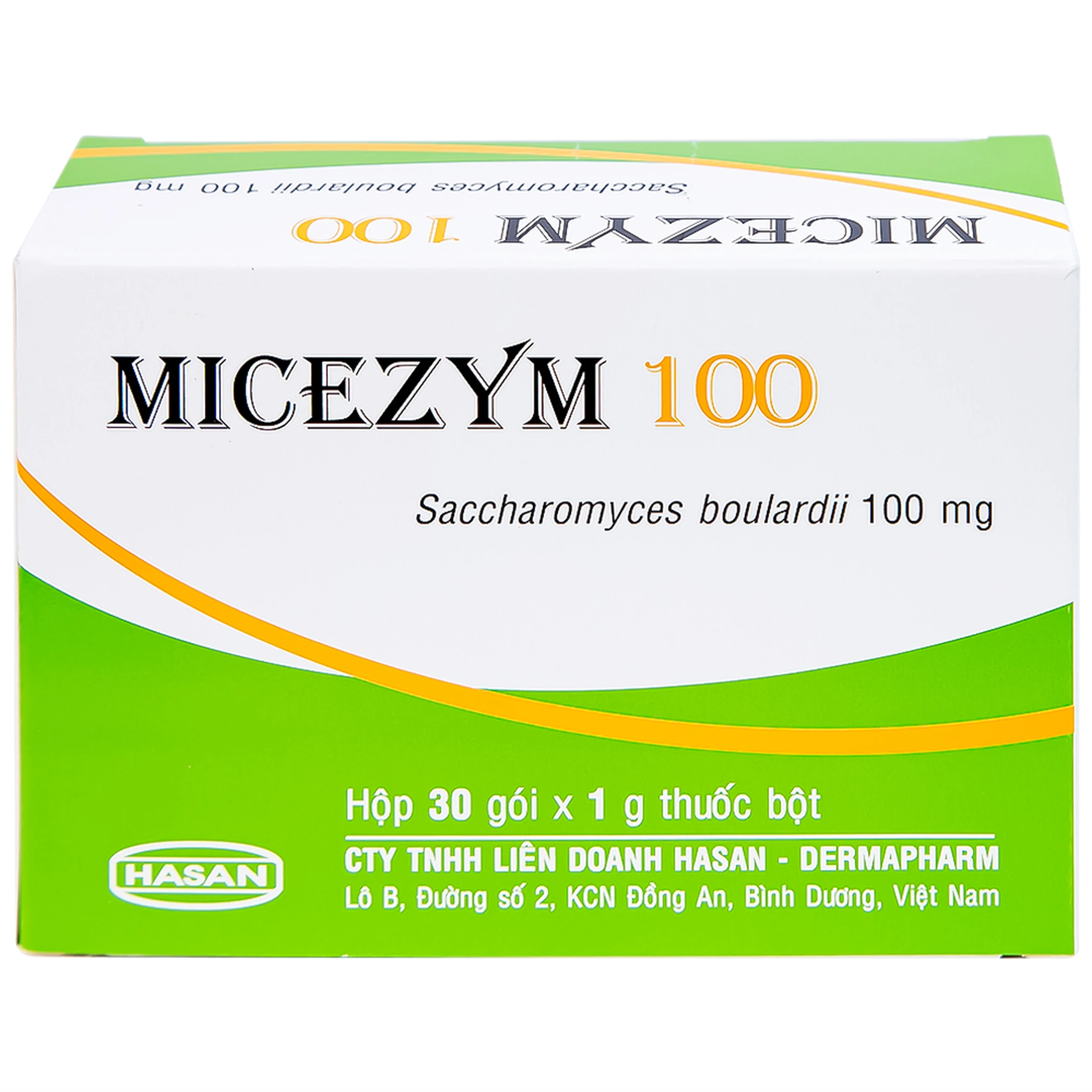 Thuốc bột Micezym 100 Hasan phòng ngừa và điều trị tiêu chảy (30 gói x 1g))