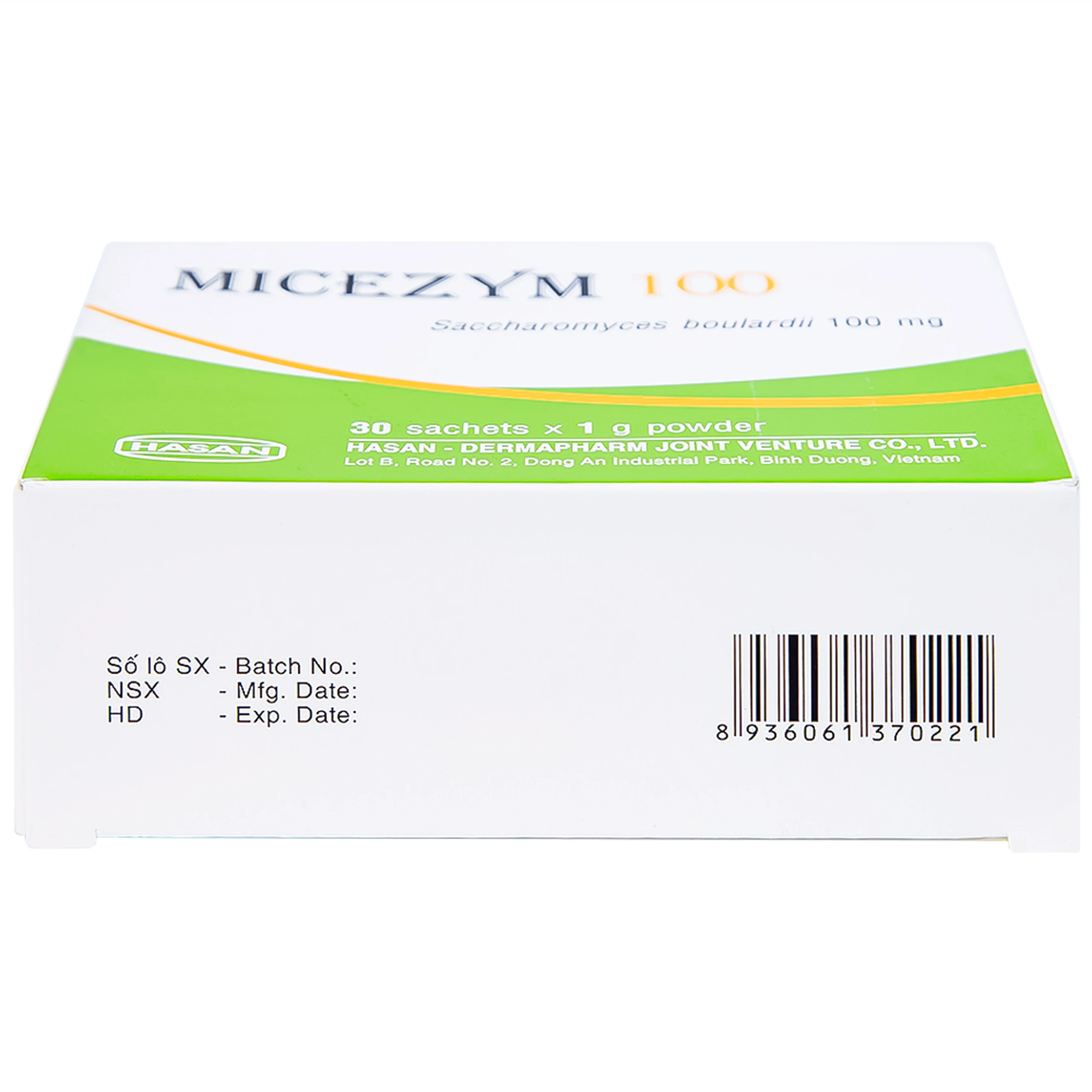 Thuốc bột Micezym 100 Hasan phòng ngừa và điều trị tiêu chảy (30 gói x 1g))