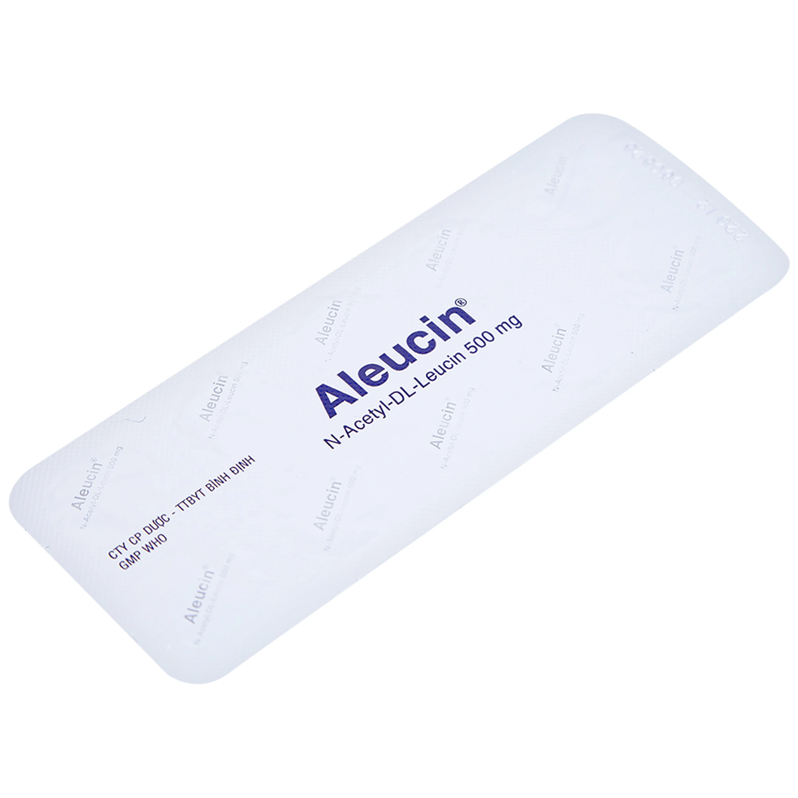 Thuốc Aleucin 500mg Bidiphar điều trị các cơn chóng mặt (3 vỉ x 10 viên)